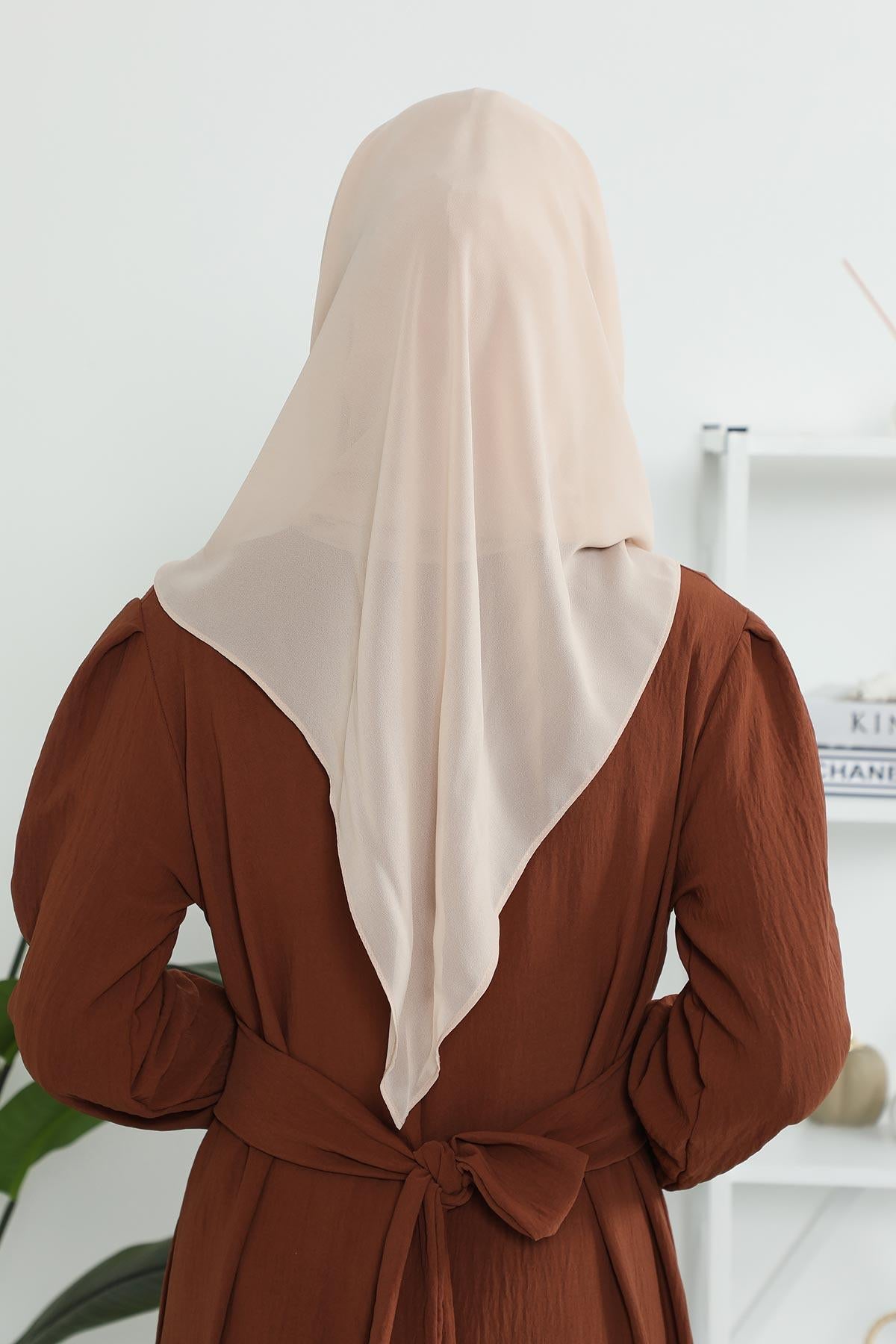 Penye İç Boneli Pratik Şifon Eşarp,PS-45