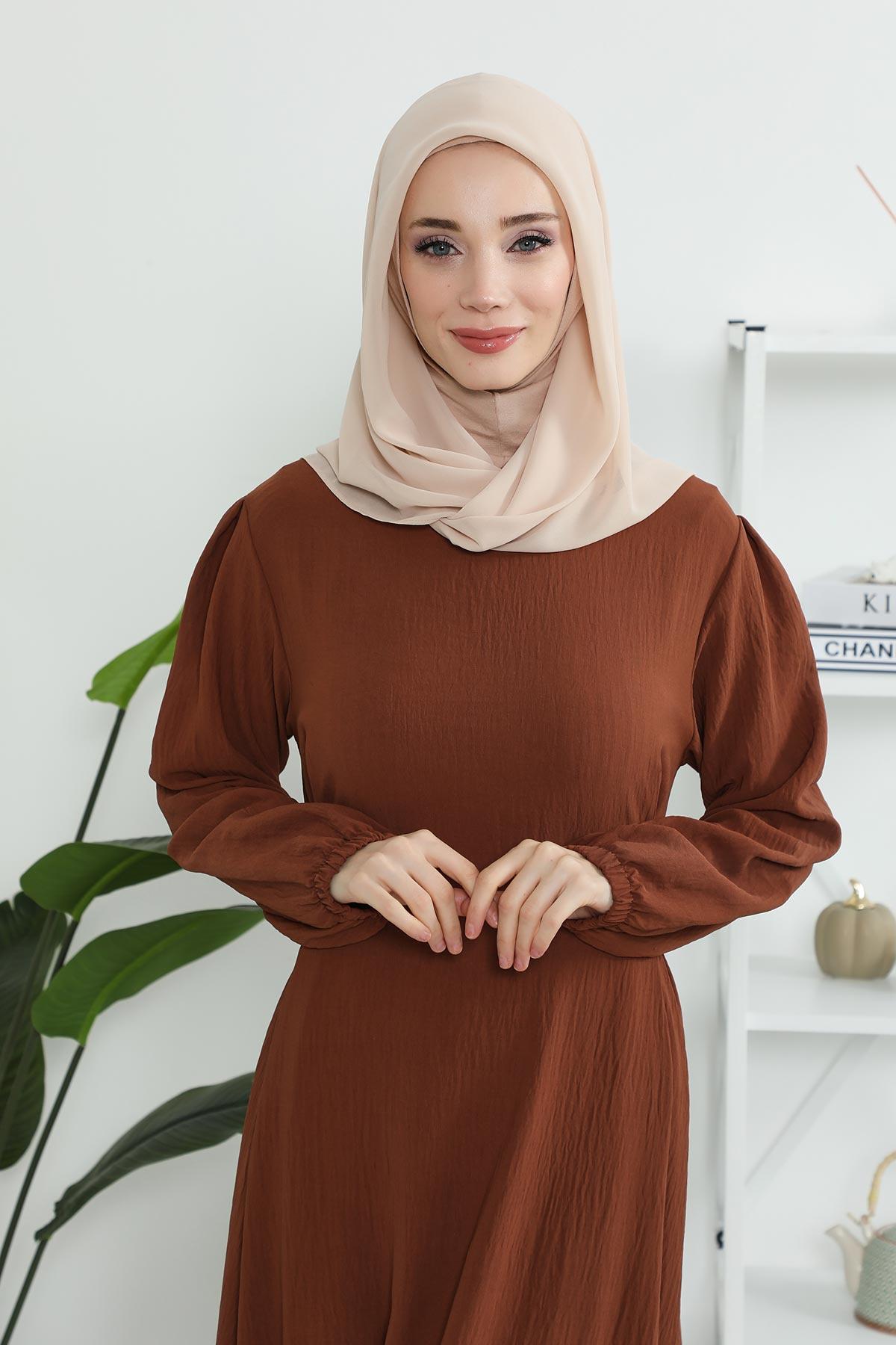 Penye İç Boneli Pratik Şifon Eşarp,PS-45