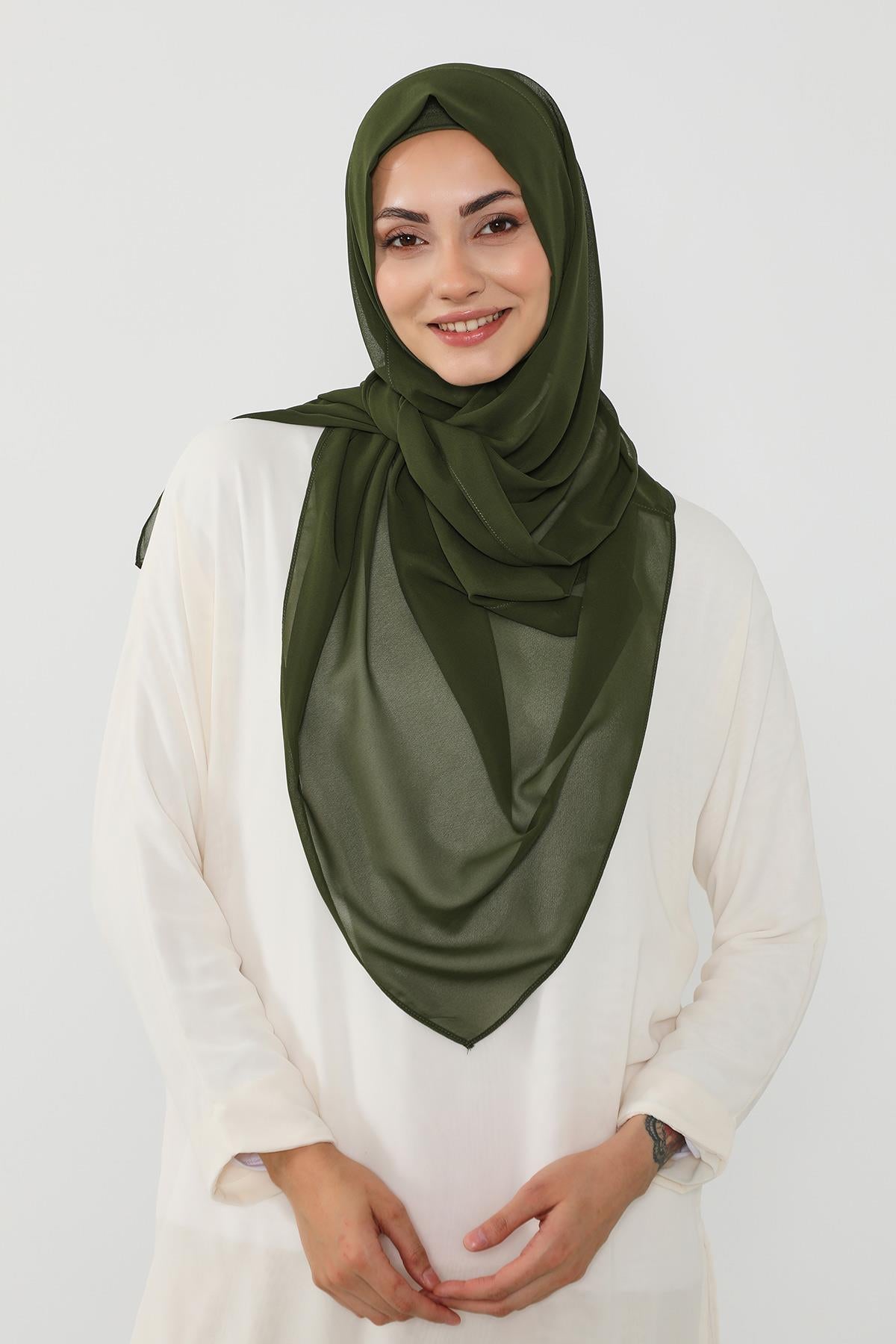 Penye Bone ve Pratik Şifon Şal İkili Takım,PS-48