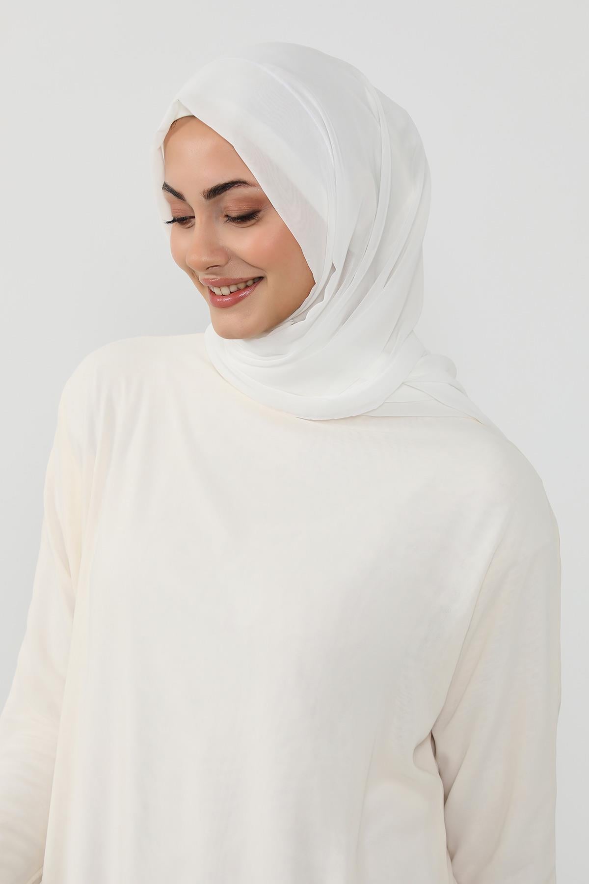 Penye Bone ve Pratik Şifon Şal İkili Takım,PS-48