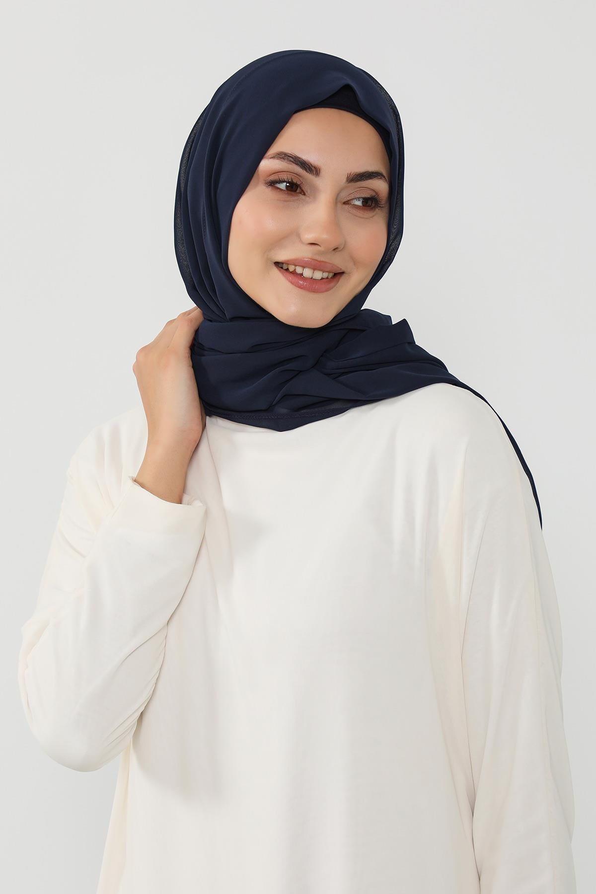 Penye Bone ve Pratik Şifon Şal İkili Takım,PS-48