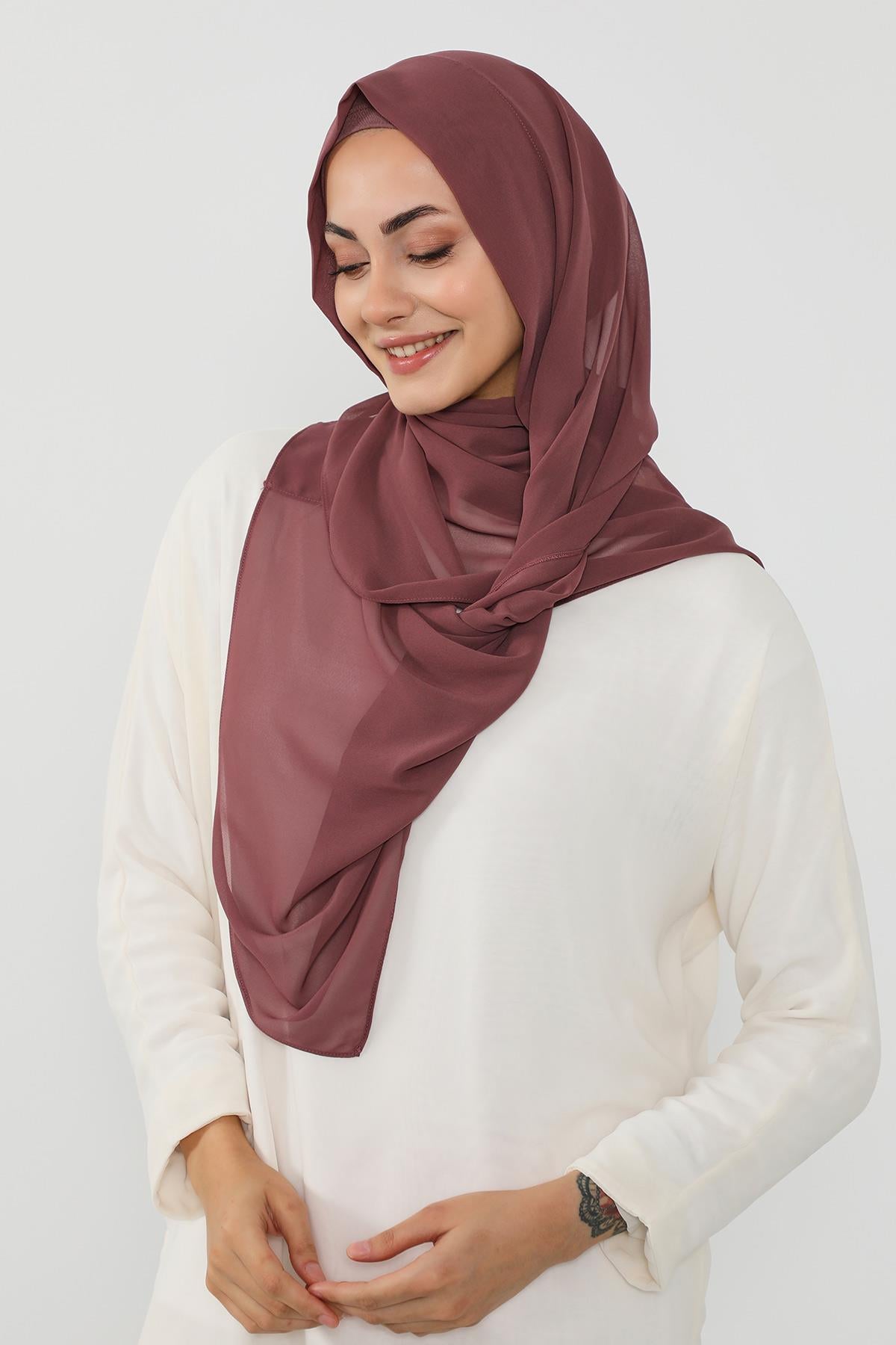 Penye Bone ve Pratik Şifon Şal İkili Takım,PS-48