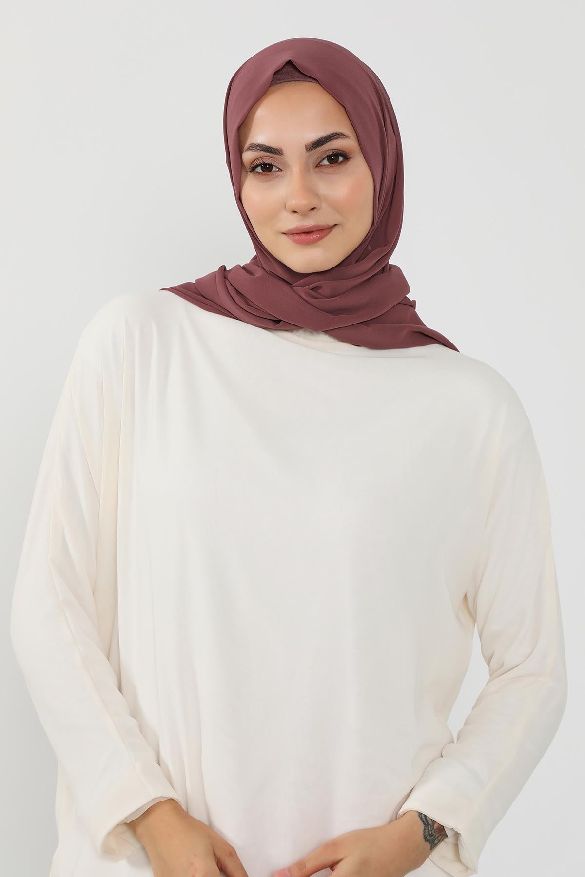 Penye Bone ve Pratik Şifon Şal İkili Takım,PS-48