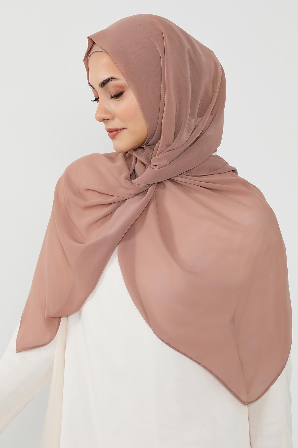 Penye Bone ve Pratik Şifon Şal İkili Takım,PS-48