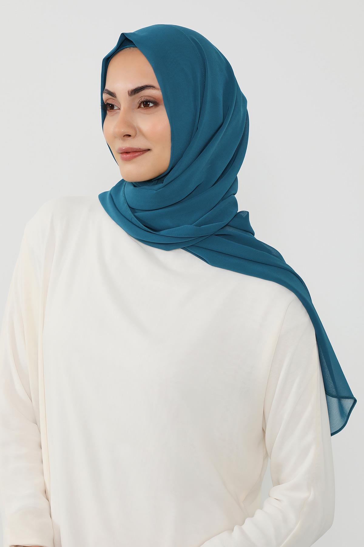 Penye Bone ve Pratik Şifon Şal İkili Takım,PS-48