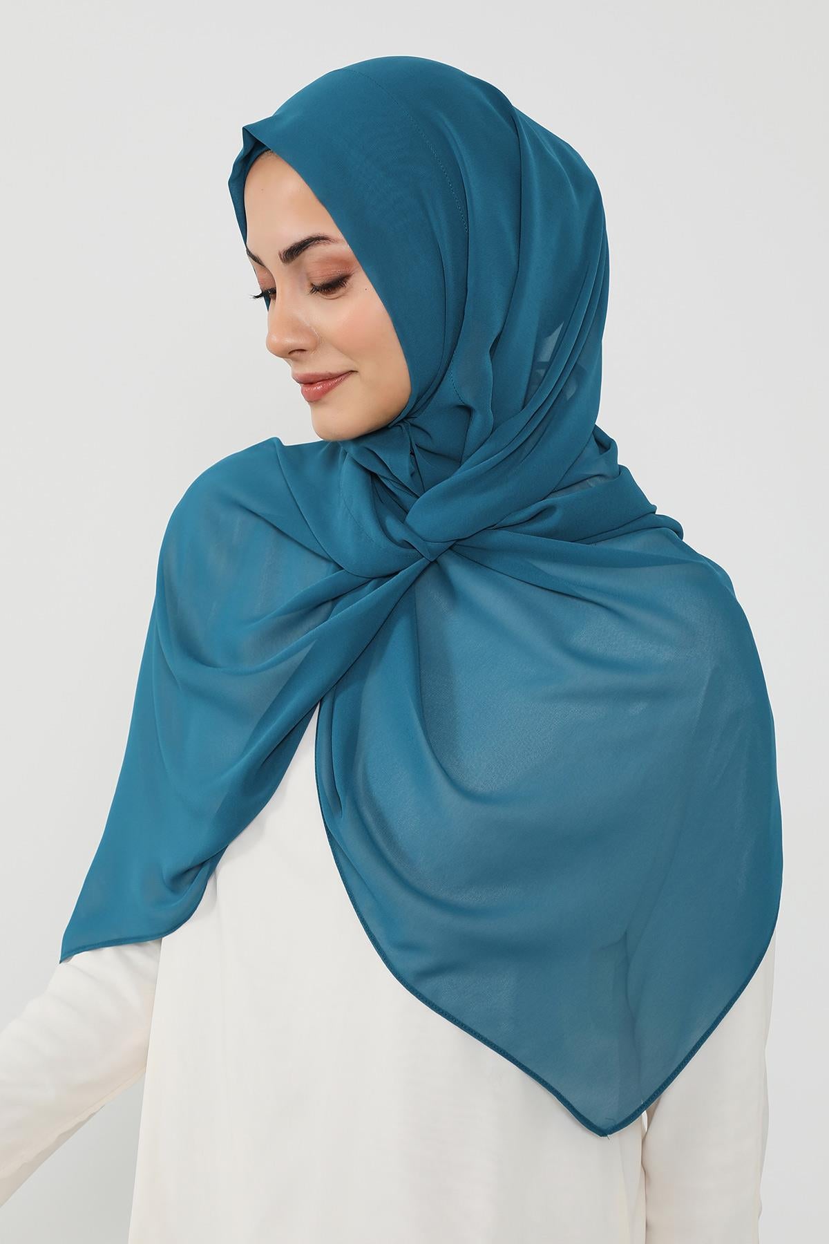 Penye Bone ve Pratik Şifon Şal İkili Takım,PS-48