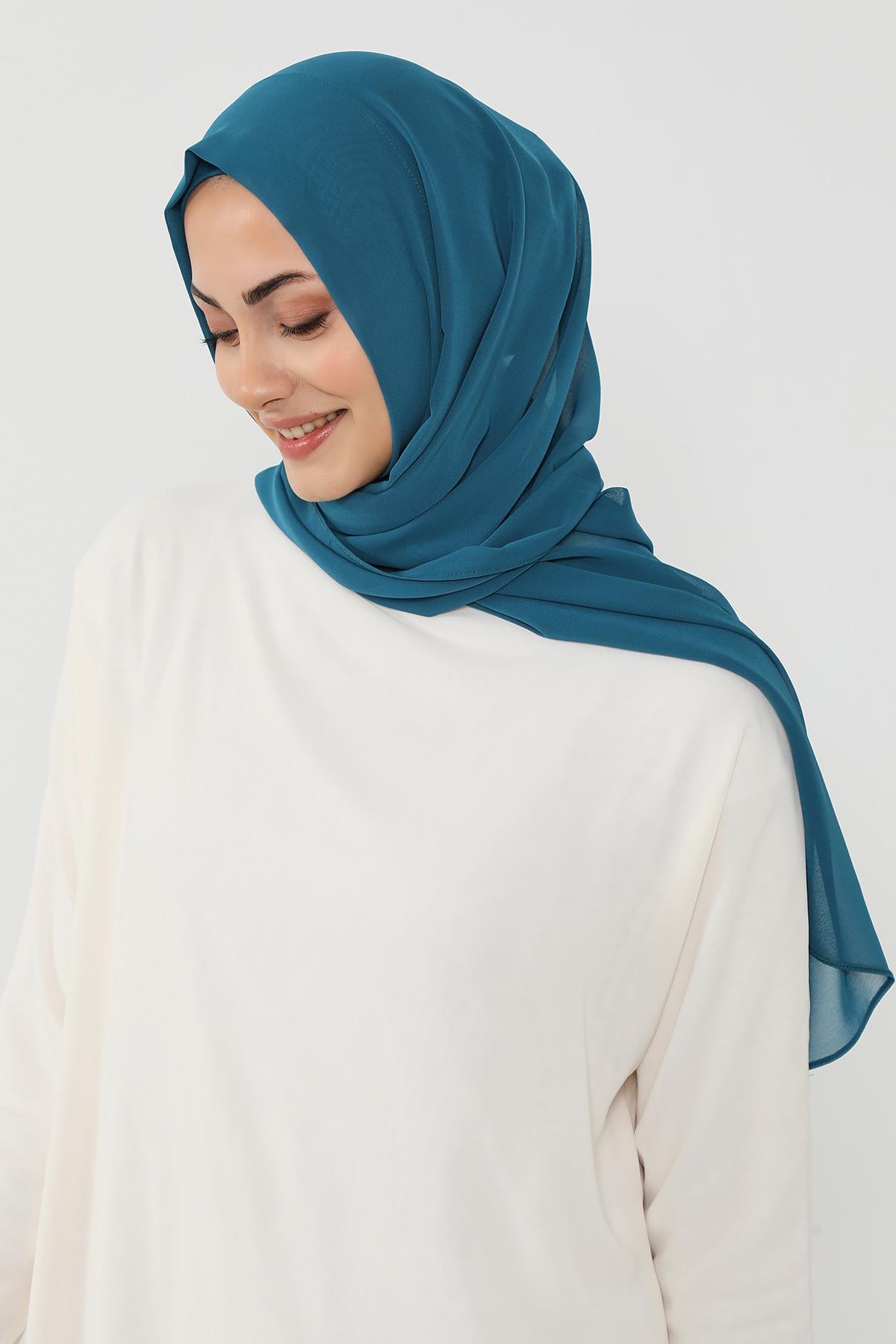 Penye Bone ve Pratik Şifon Şal İkili Takım,PS-48