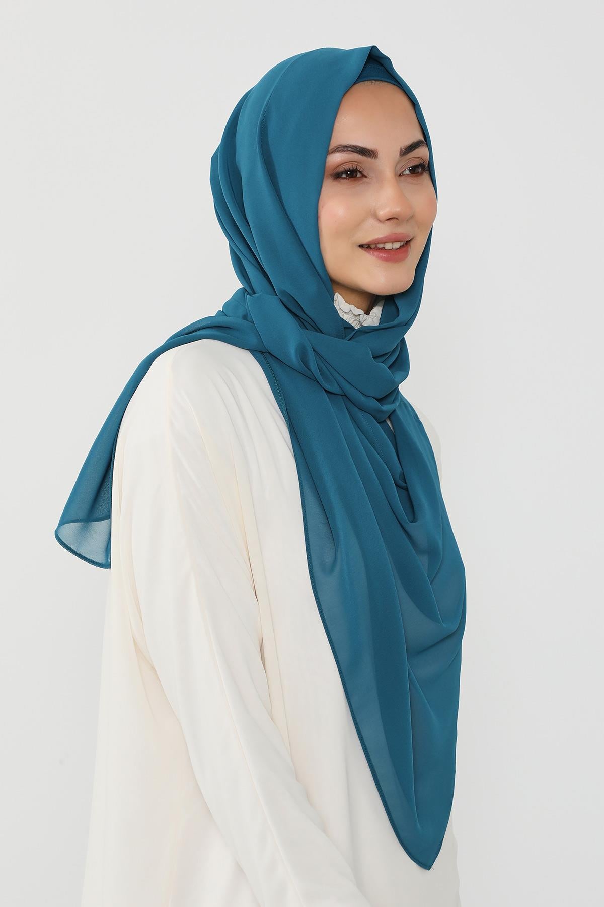 Penye Bone ve Pratik Şifon Şal İkili Takım,PS-48