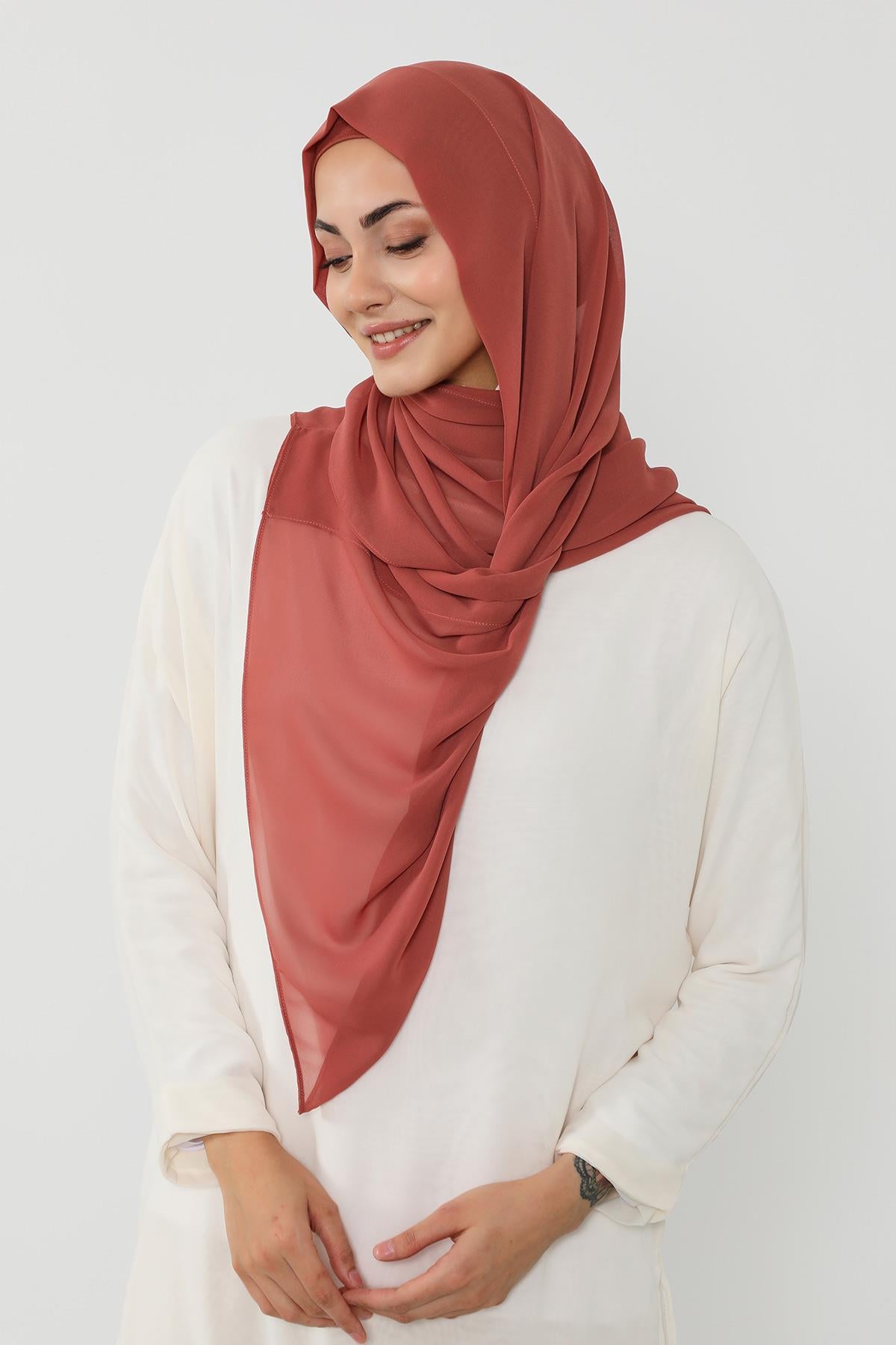 Penye Bone ve Pratik Şifon Şal İkili Takım,PS-48