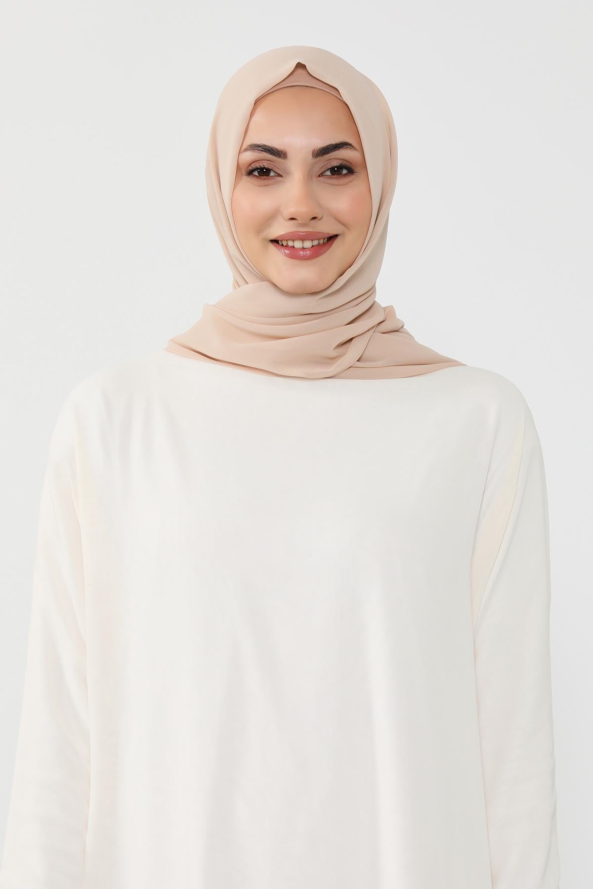 Penye Bone ve Pratik Şifon Şal İkili Takım,PS-48