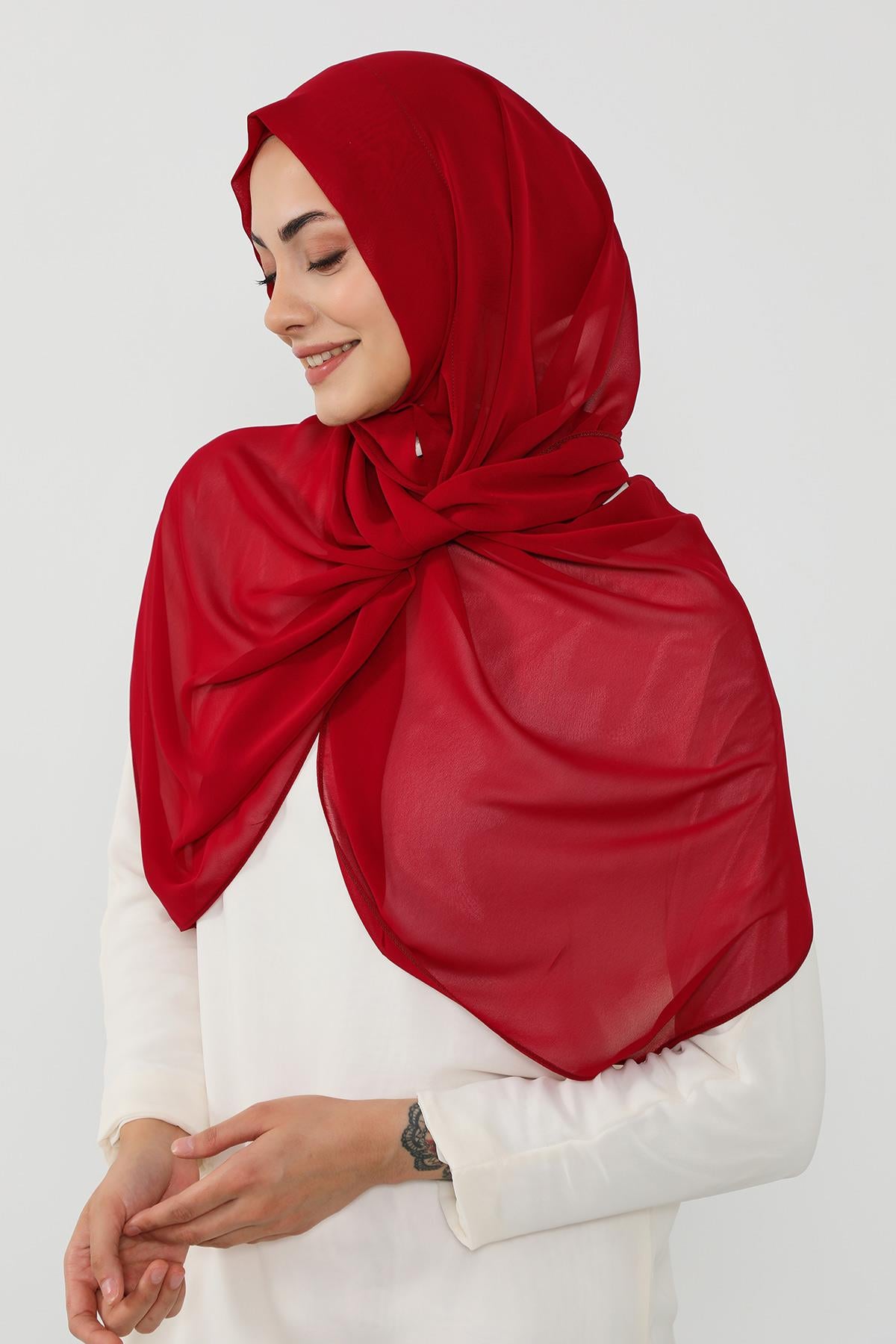 Penye Bone ve Pratik Şifon Şal İkili Takım,PS-48