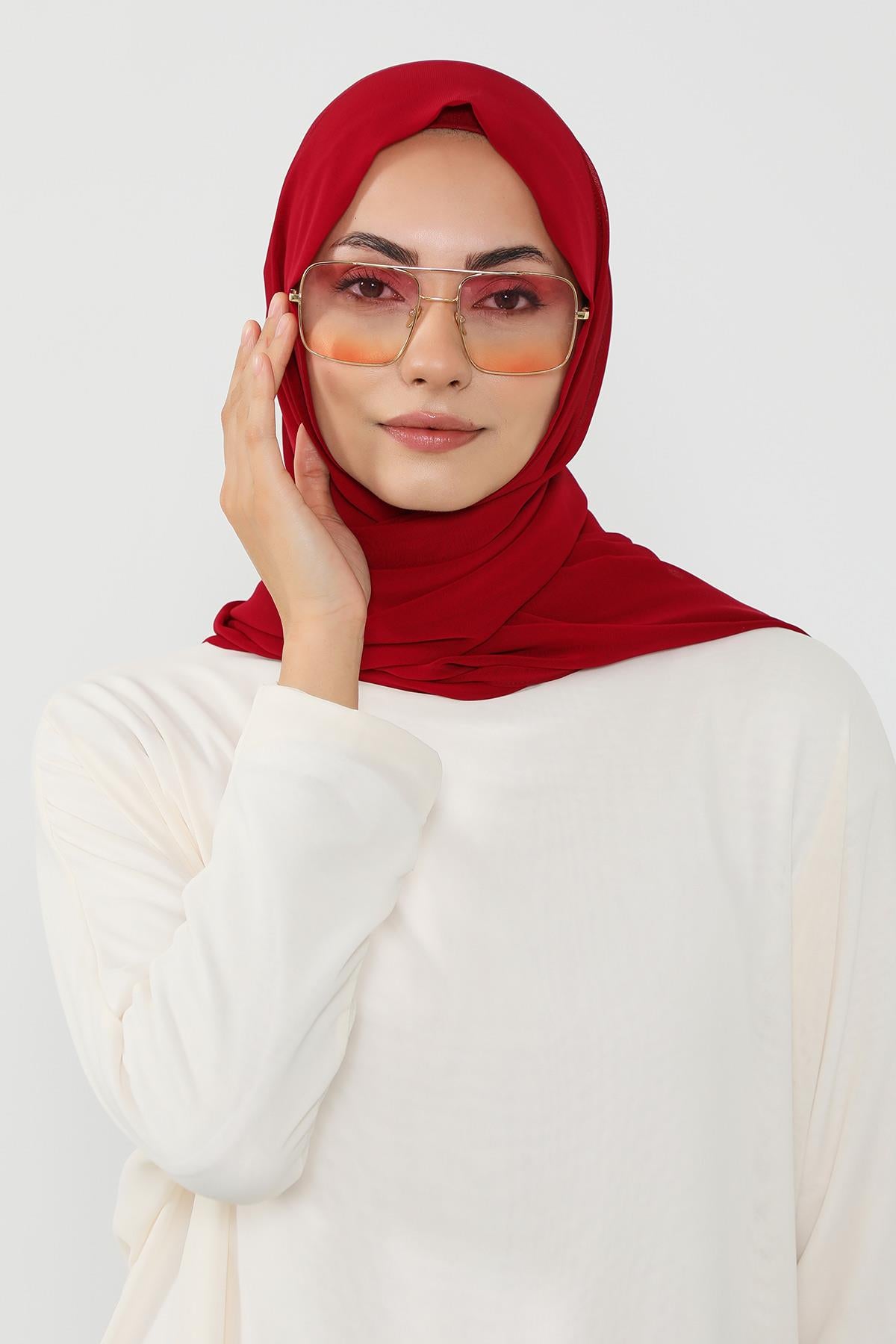 Penye Bone ve Pratik Şifon Şal İkili Takım,PS-48