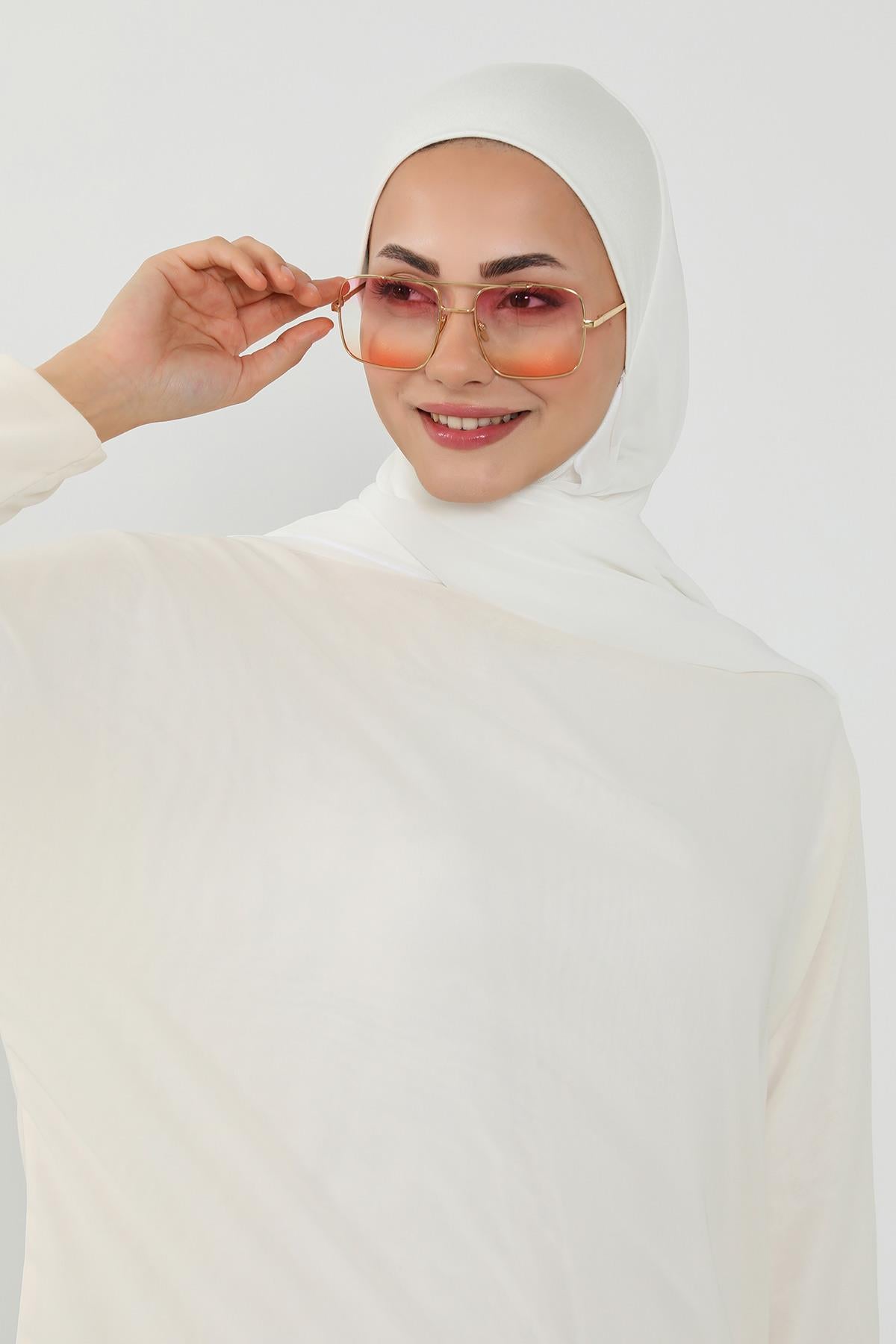 Tesettür Boneli Kullanımı Rahat Pratik Şifon Şal,PS-53