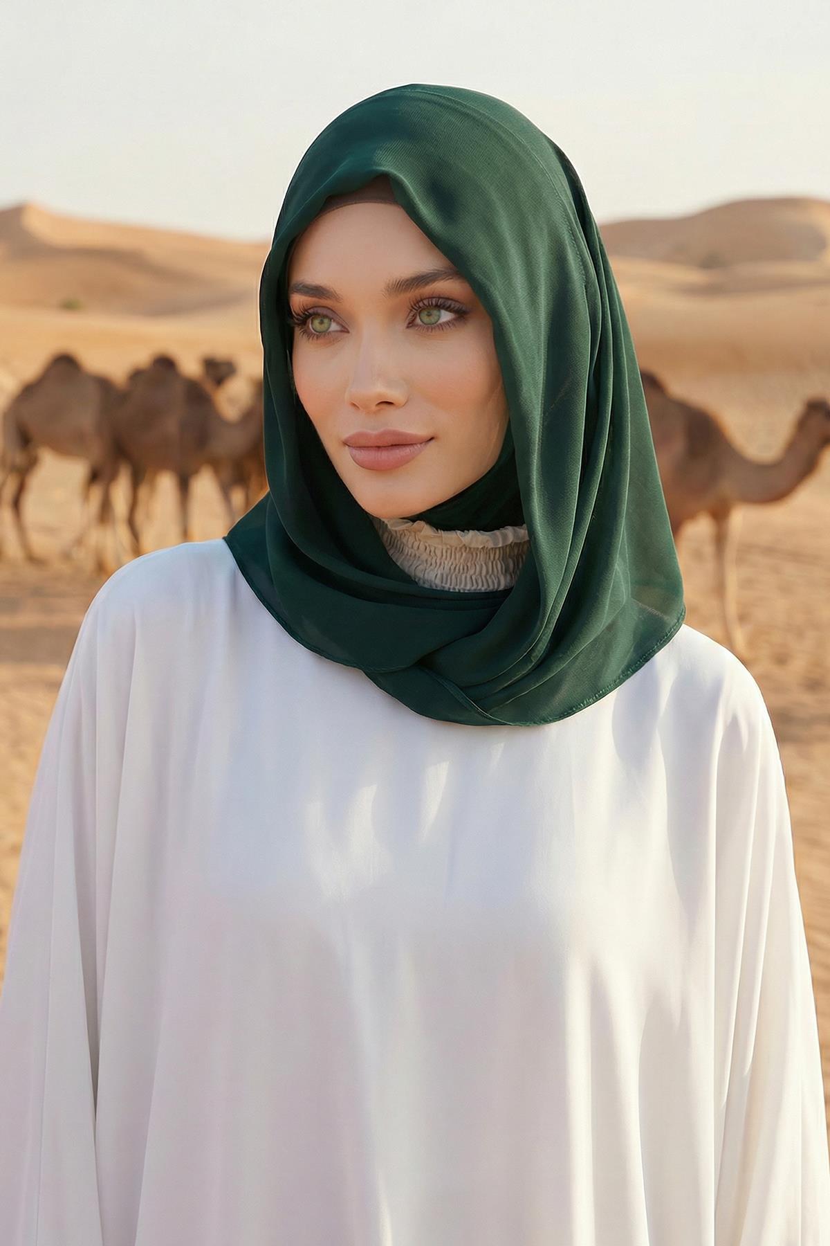 Penye İç Boneli Şifon Şal,PS-45