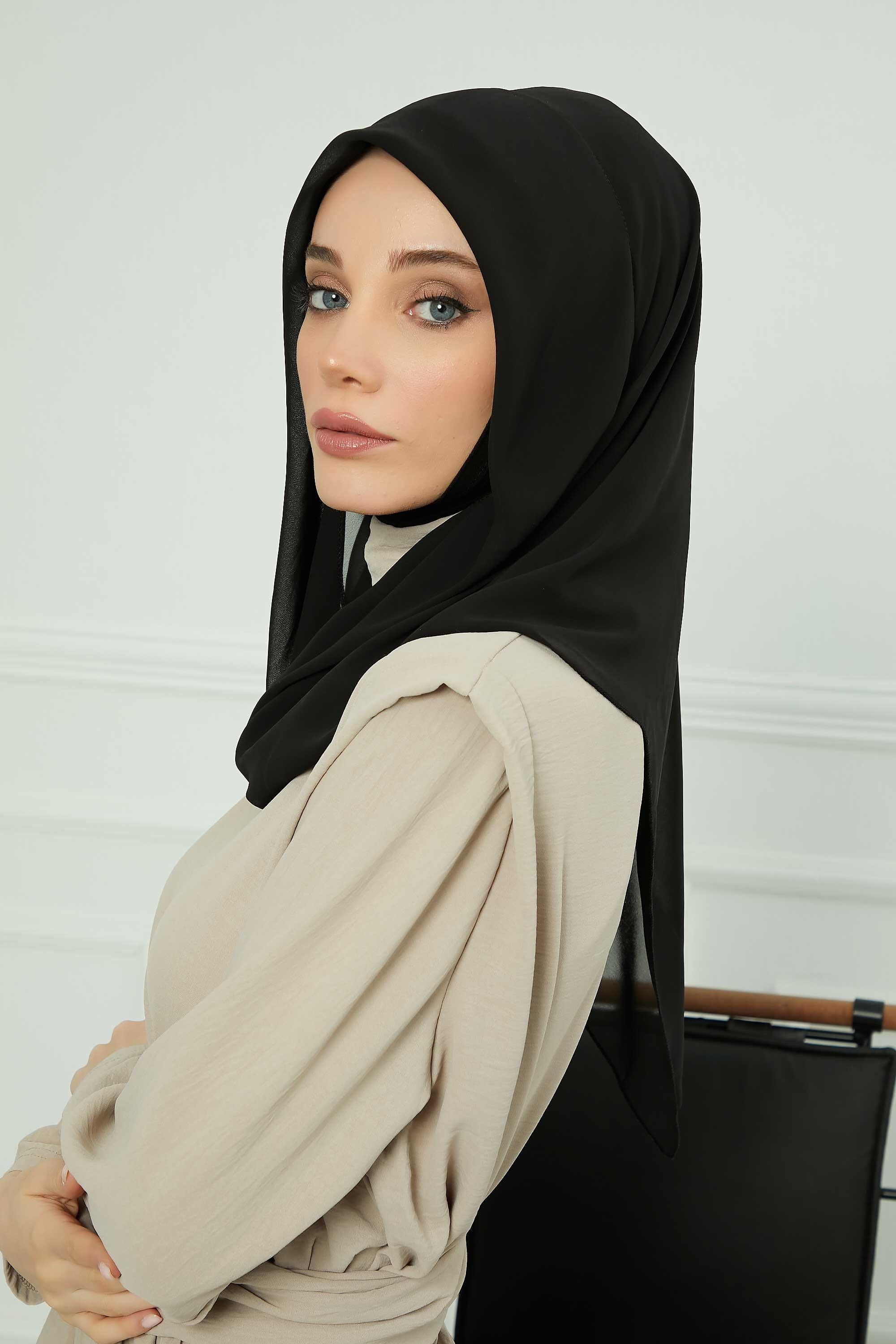 Penye İç Boneli Şifon Şal,PS-45