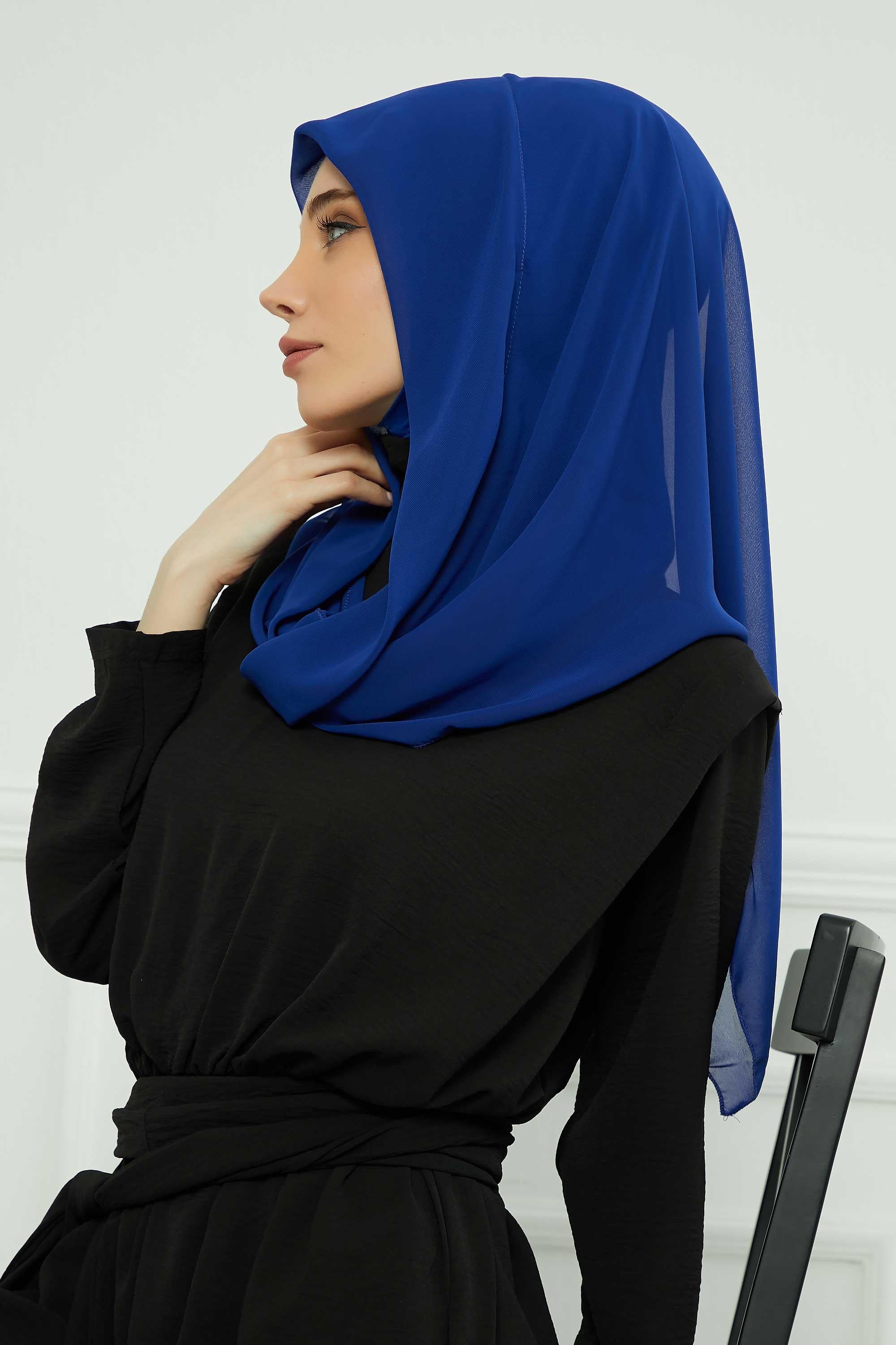 Penye İç Boneli Şifon Şal,PS-45