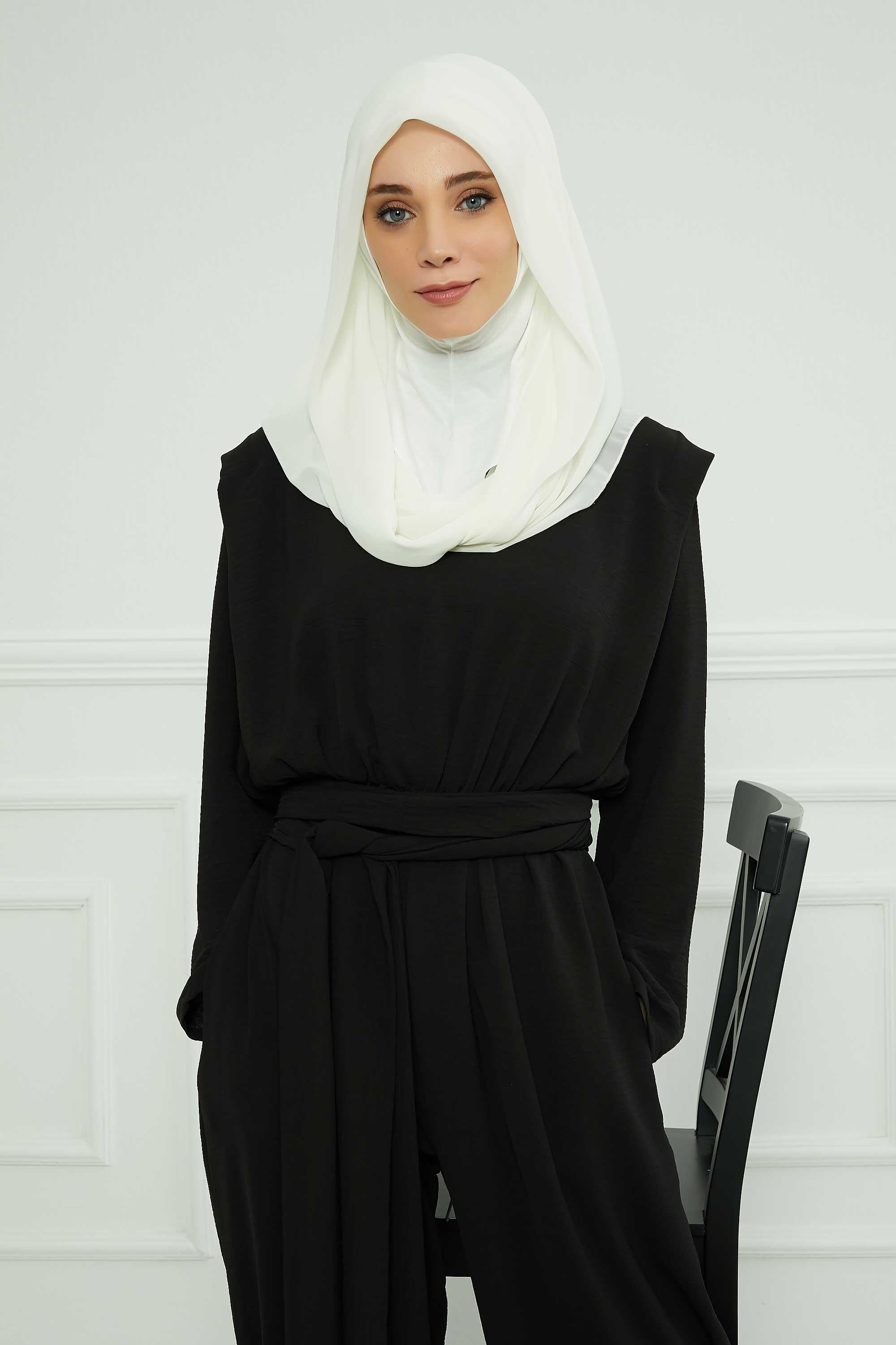 Penye İç Boneli Şifon Şal,PS-45