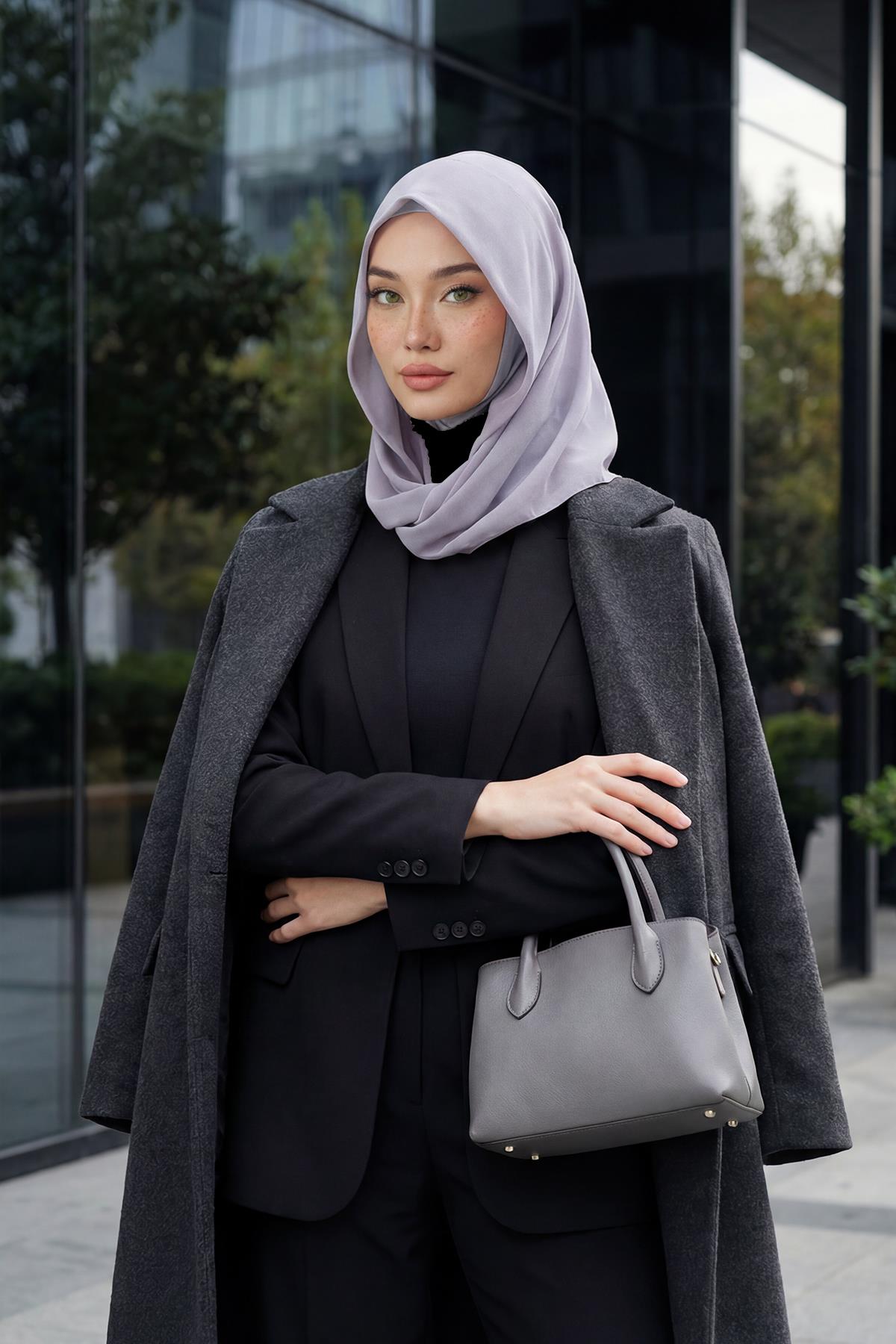 Penye İç Boneli Şifon Şal,PS-45