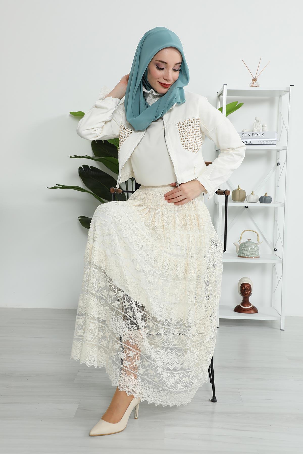 Penye İç Boneli Şifon Şal,PS-45