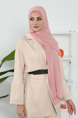 Penye İç Boneli Şifon Şal,PS-46