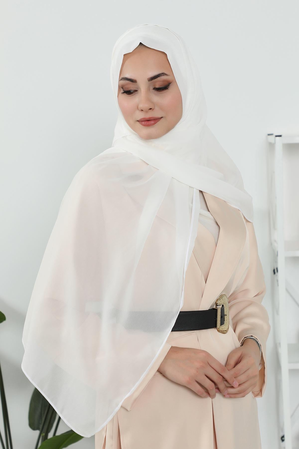 Penye İç Boneli Şifon Şal,PS-46