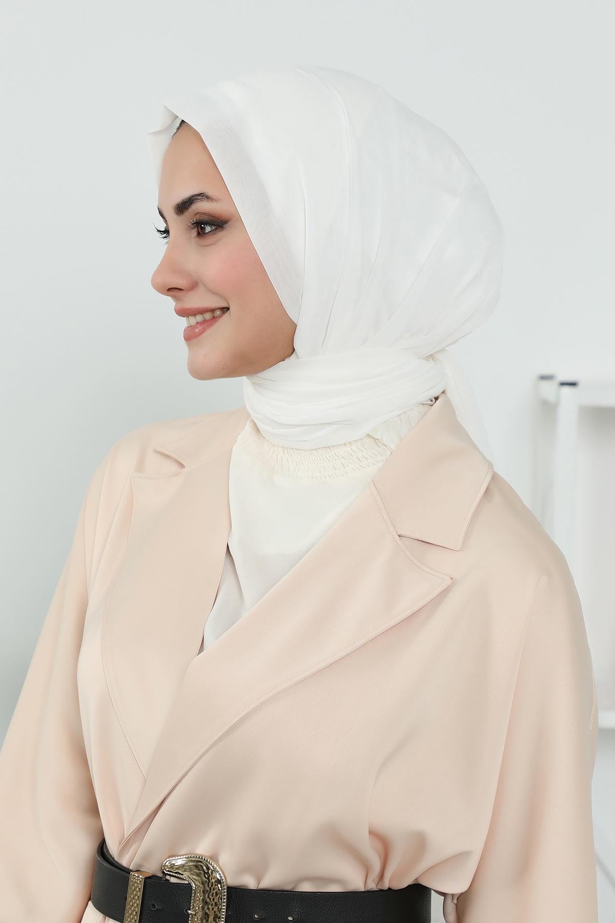 Penye İç Boneli Şifon Şal,PS-46