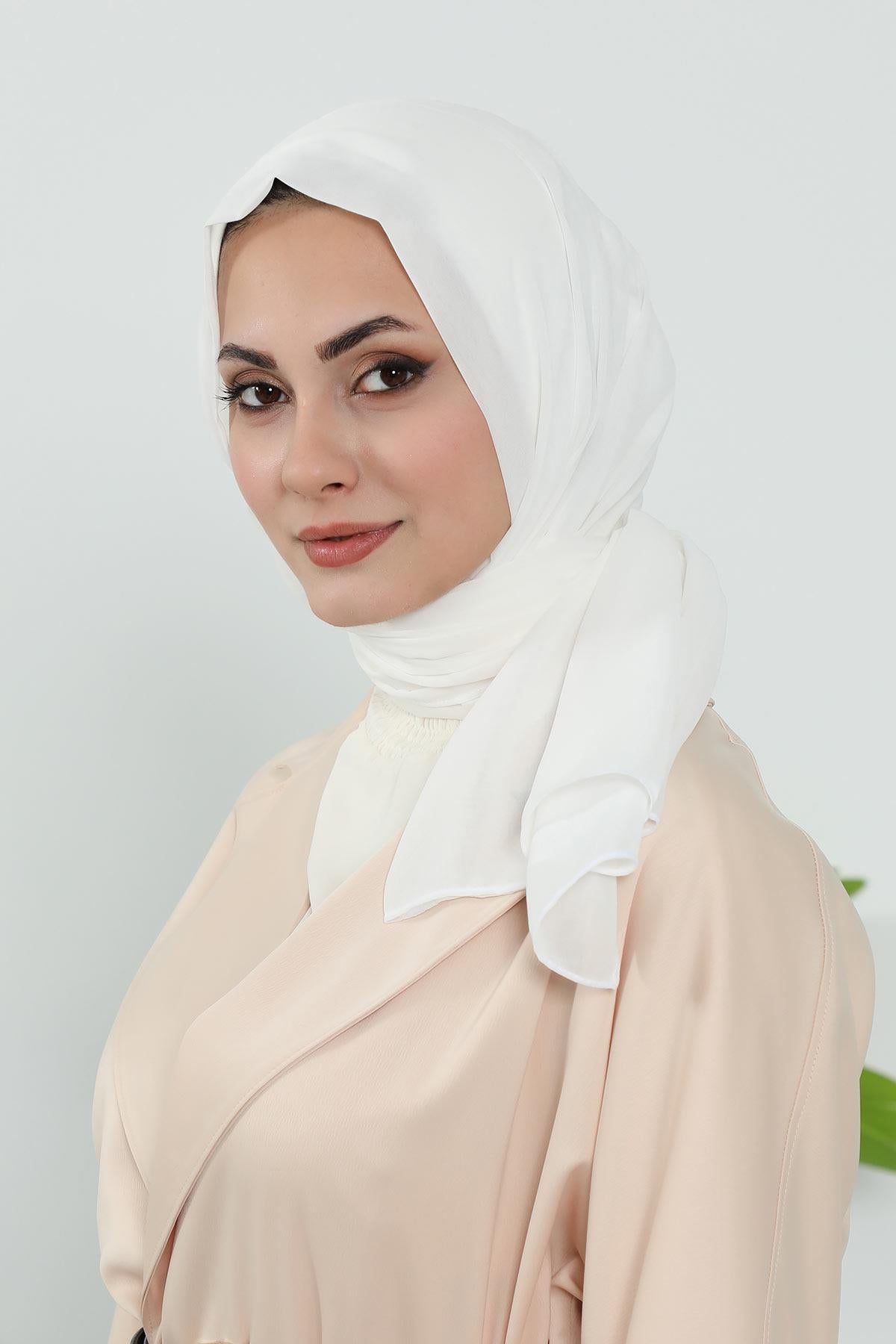 Penye İç Boneli Şifon Şal,PS-46