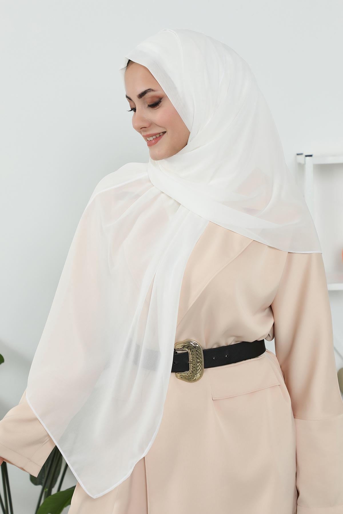 Penye İç Boneli Şifon Şal,PS-46