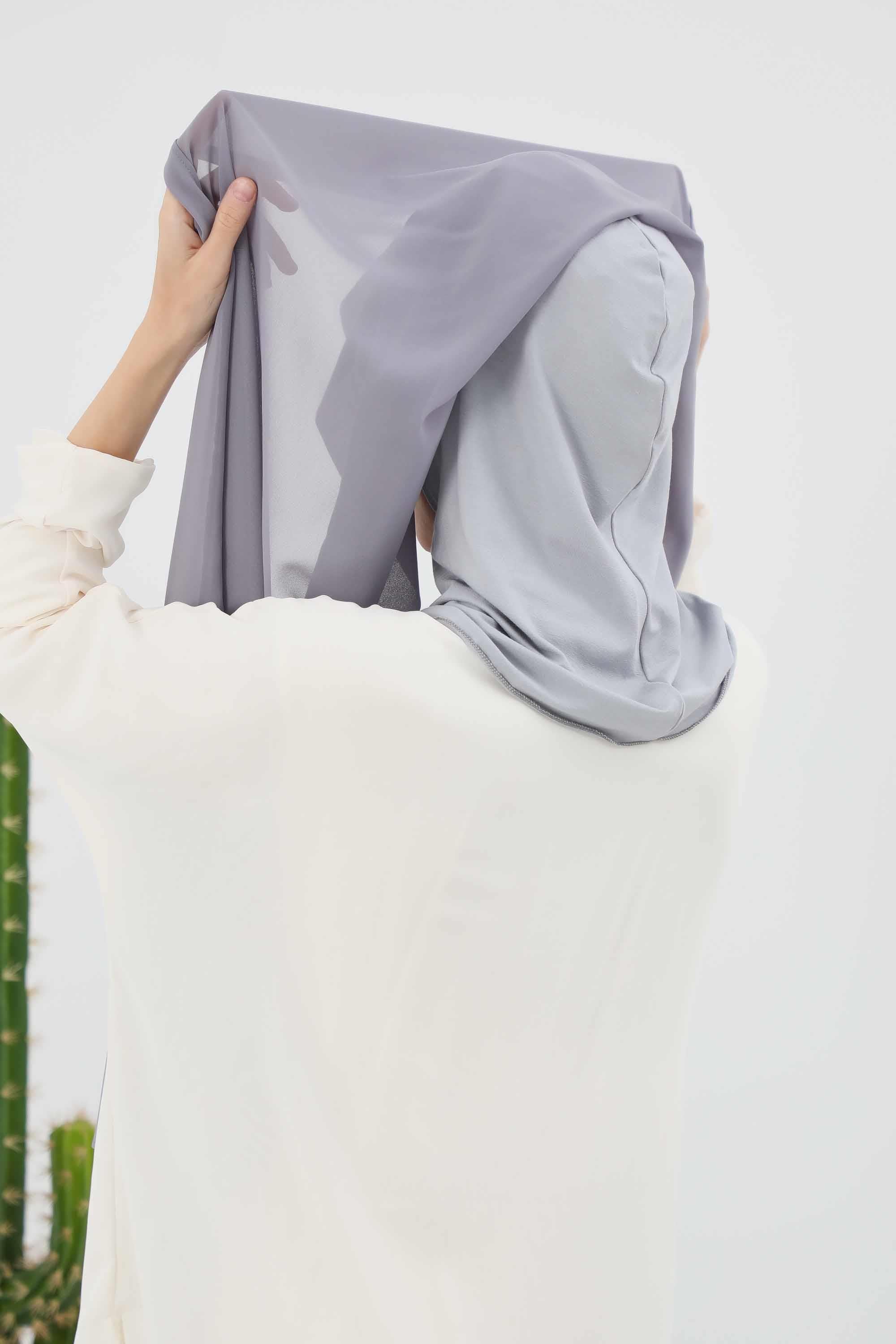 Penye İç Boneli Şifon Şal,PS-46