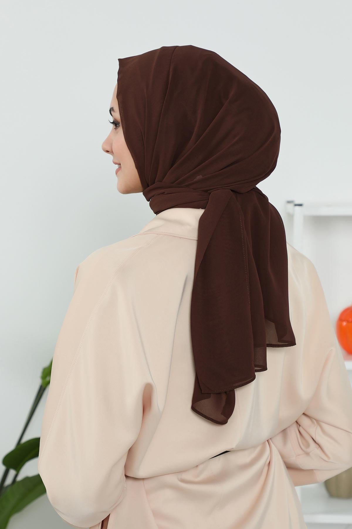 Penye İç Boneli Şifon Şal,PS-46