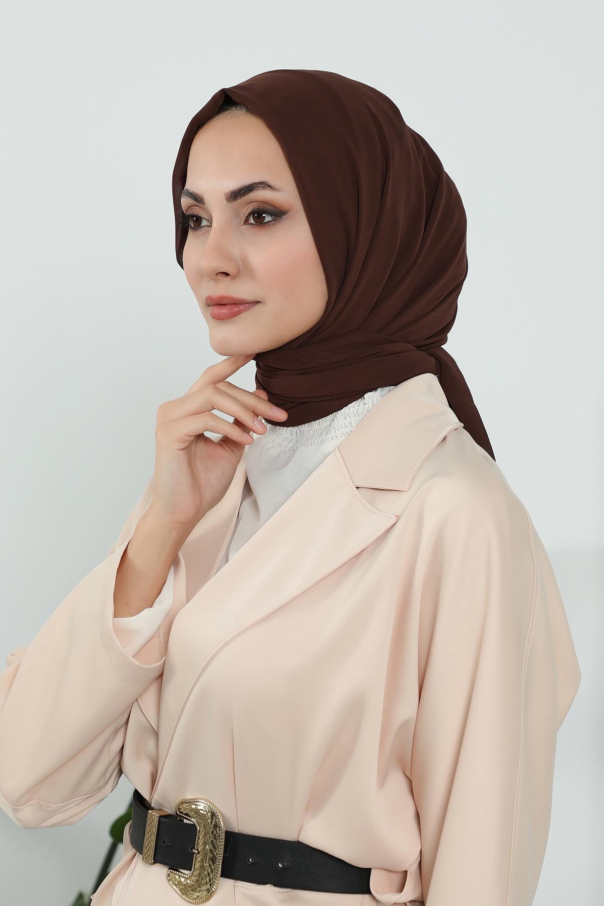 Penye İç Boneli Şifon Şal,PS-46