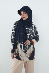 Penye Siperlikli Boneli Pratik Şifon Şal,SS-3