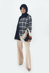 Penye Siperlikli Boneli Pratik Şifon Şal,SS-3