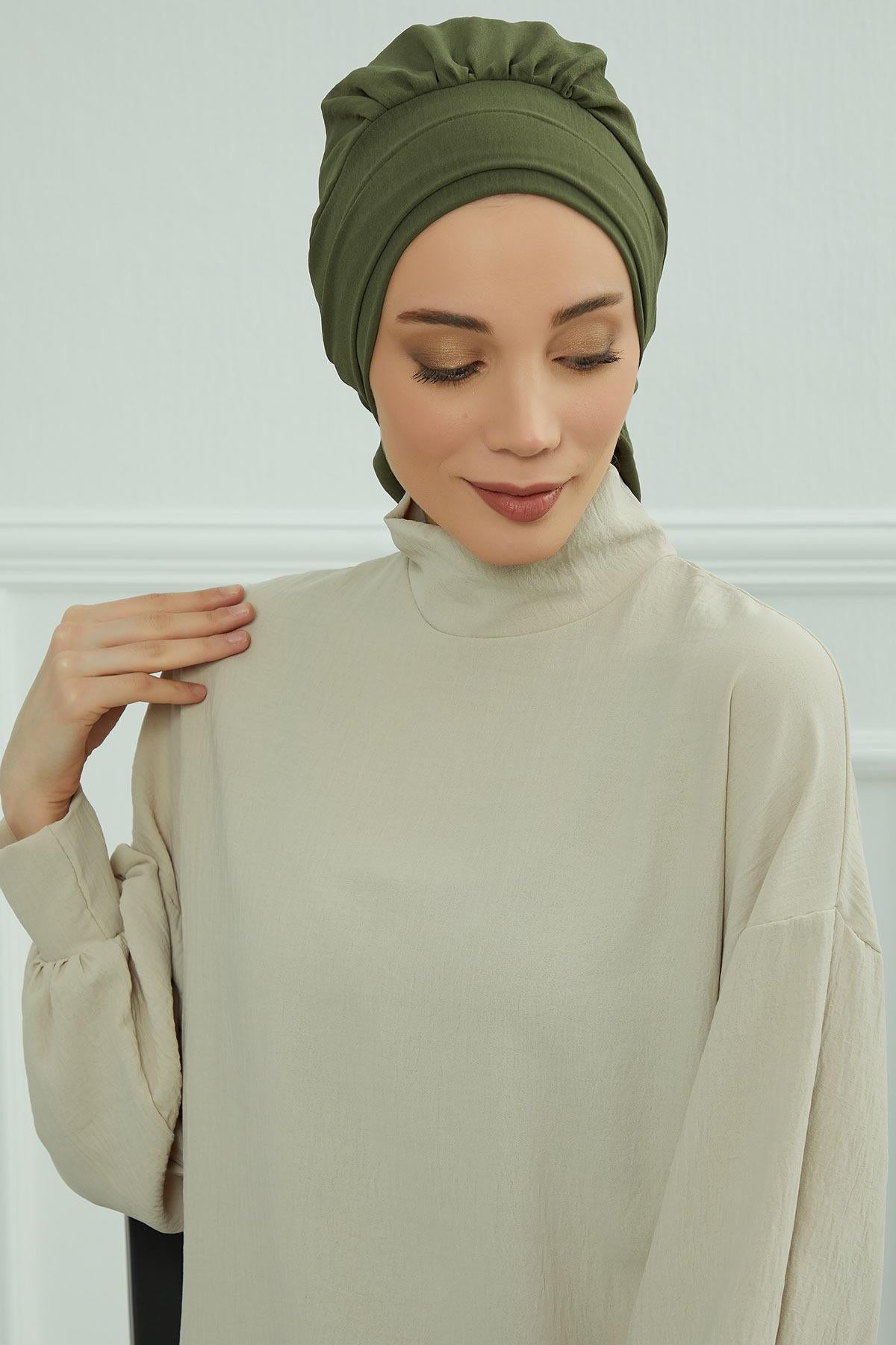 Pileli Hazır Türban,HT-91