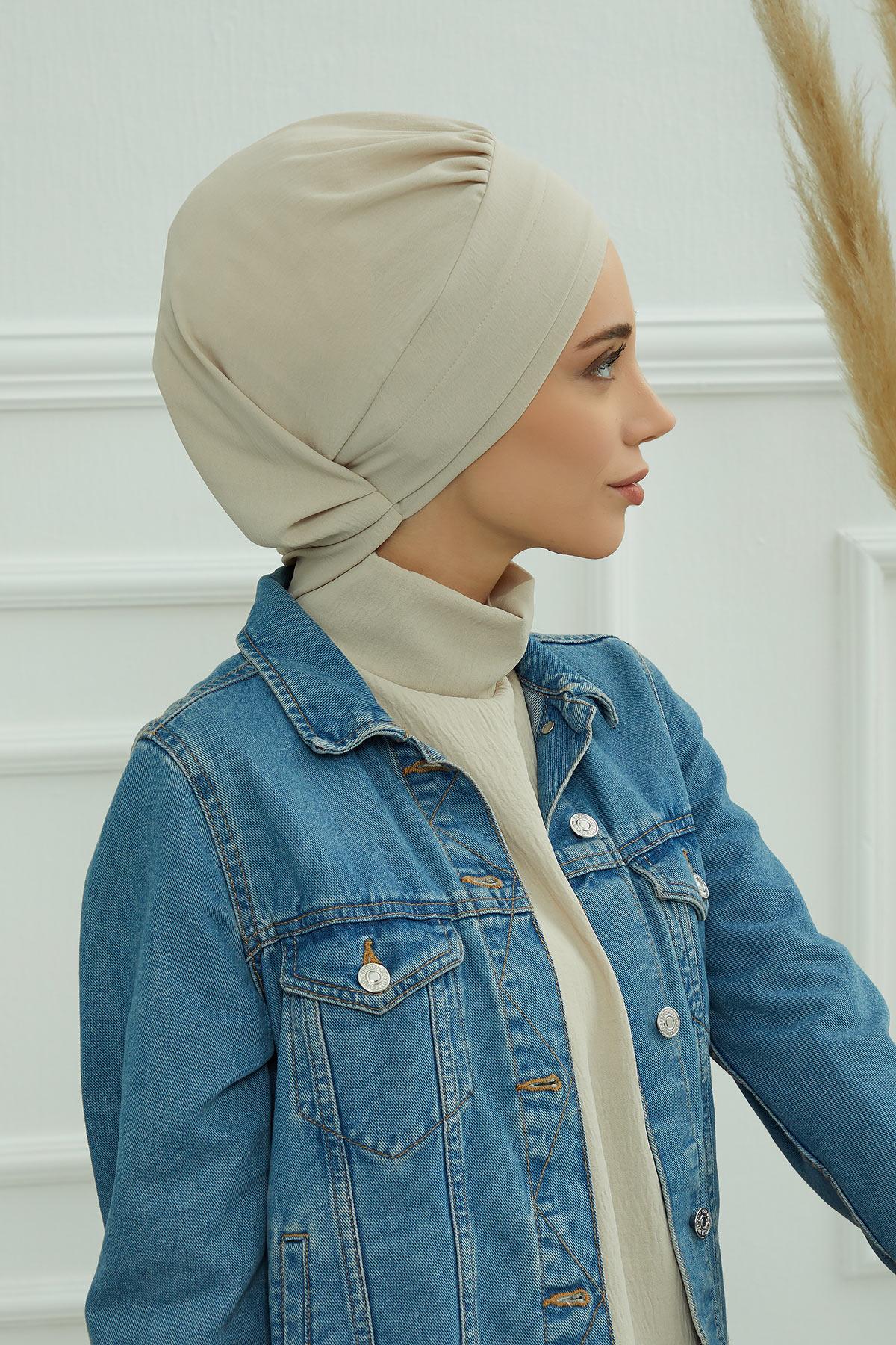 Pileli Hazır Türban,HT-91