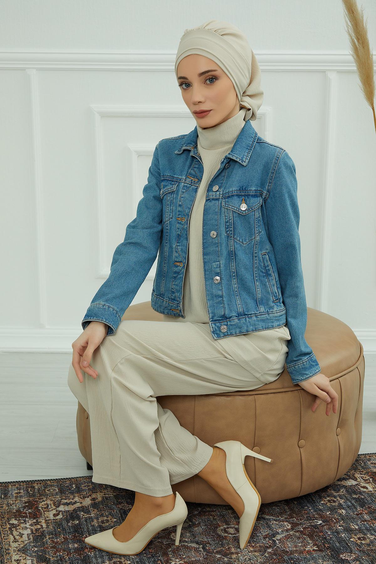 Pileli Hazır Türban,HT-91