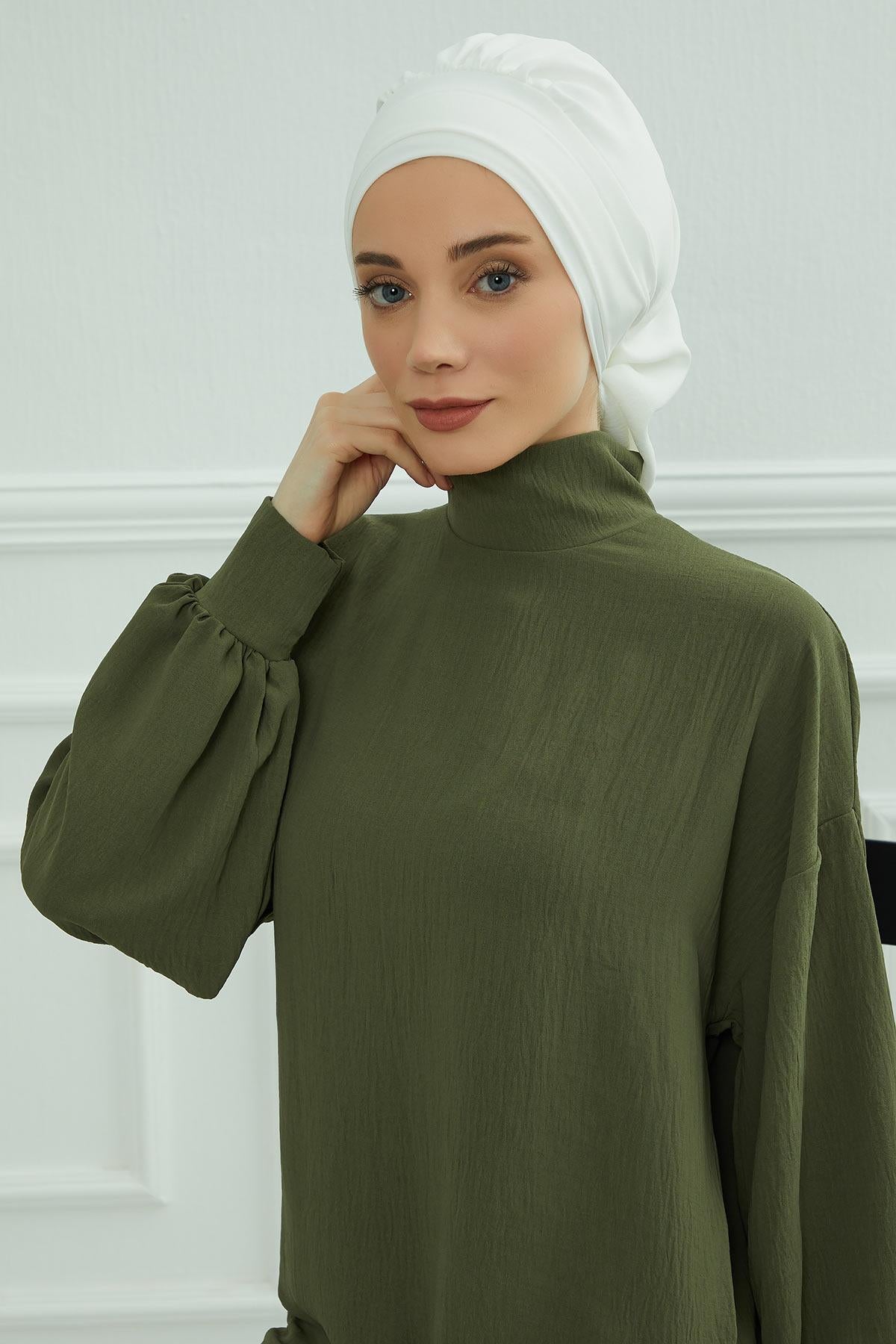 Pileli Hazır Türban,HT-91