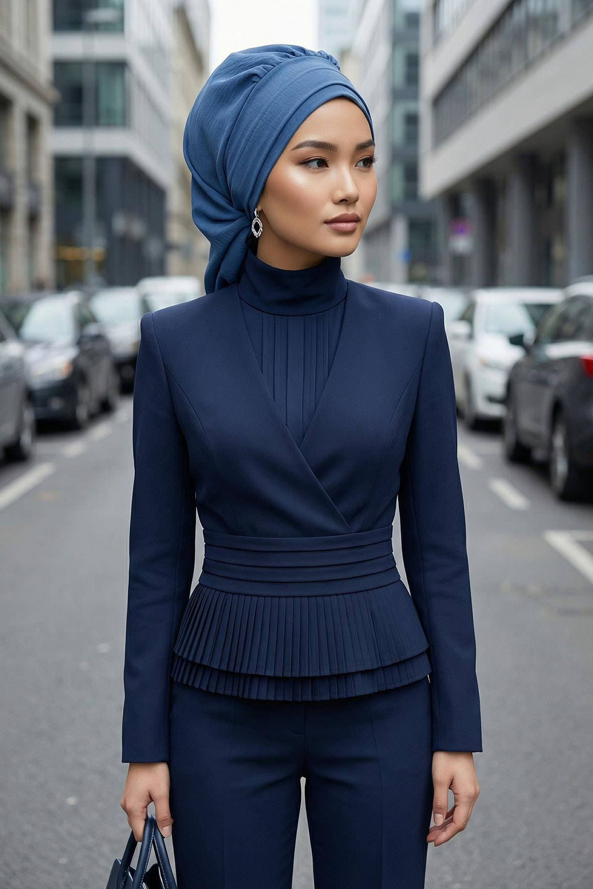 Pileli Hazır Türban,HT-91