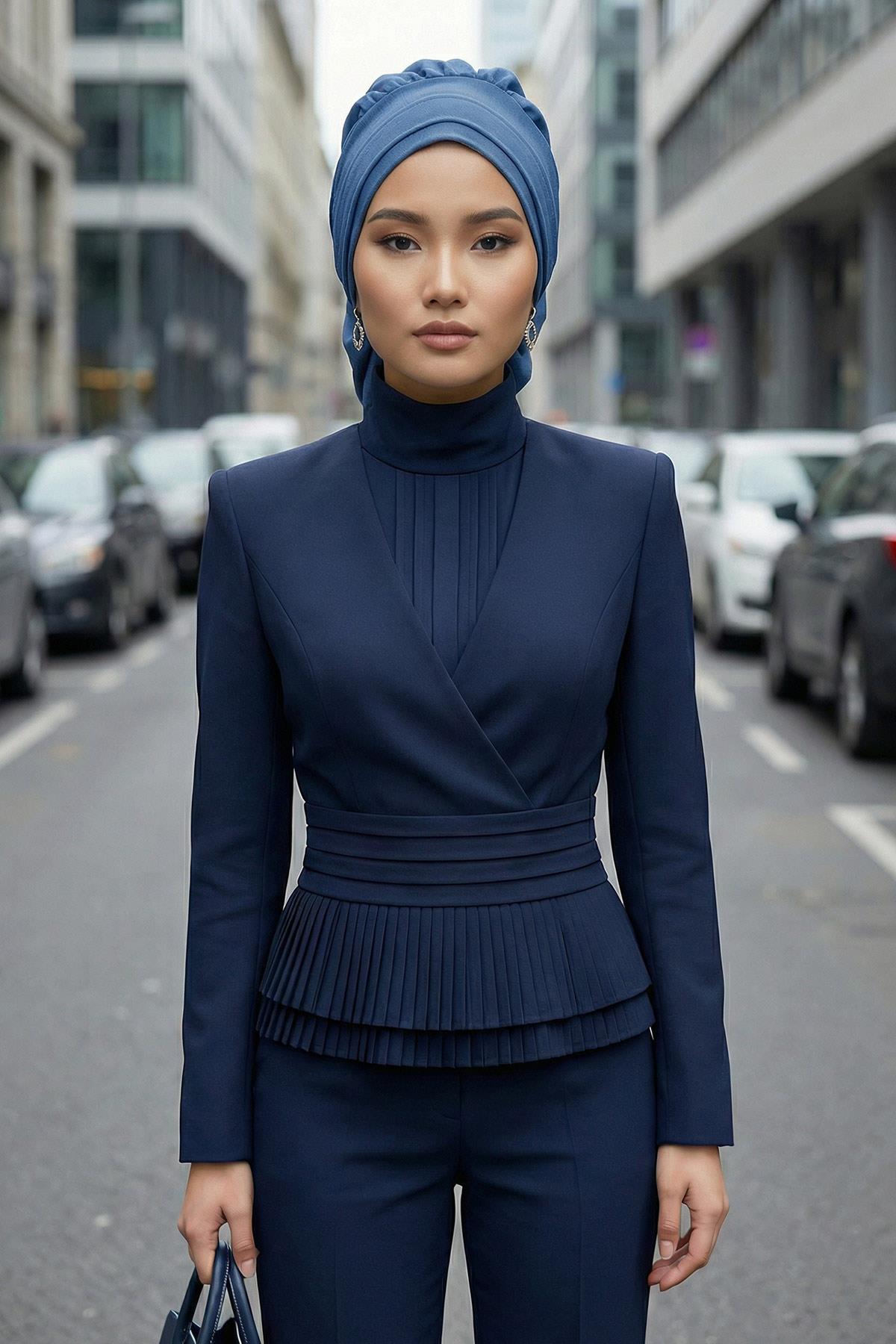 Pileli Hazır Türban,HT-91