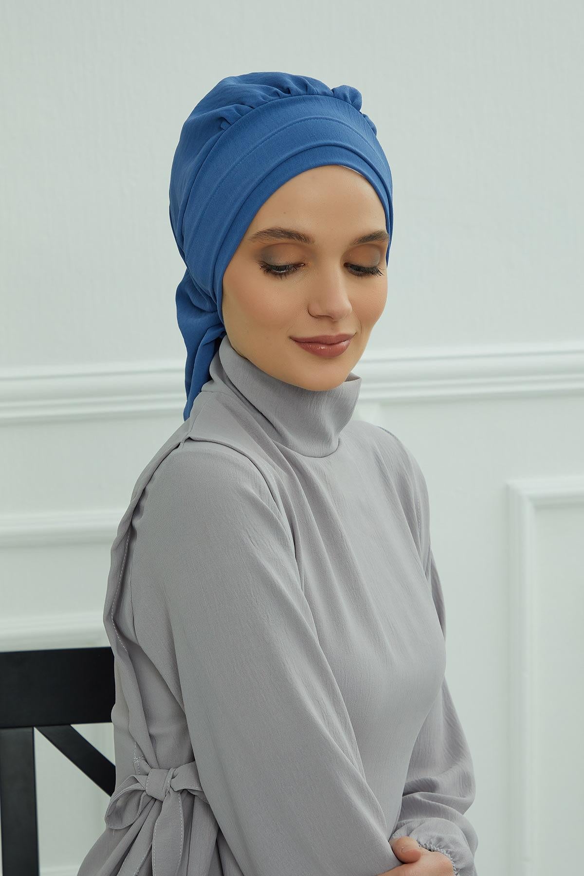 Pileli Hazır Türban,HT-91