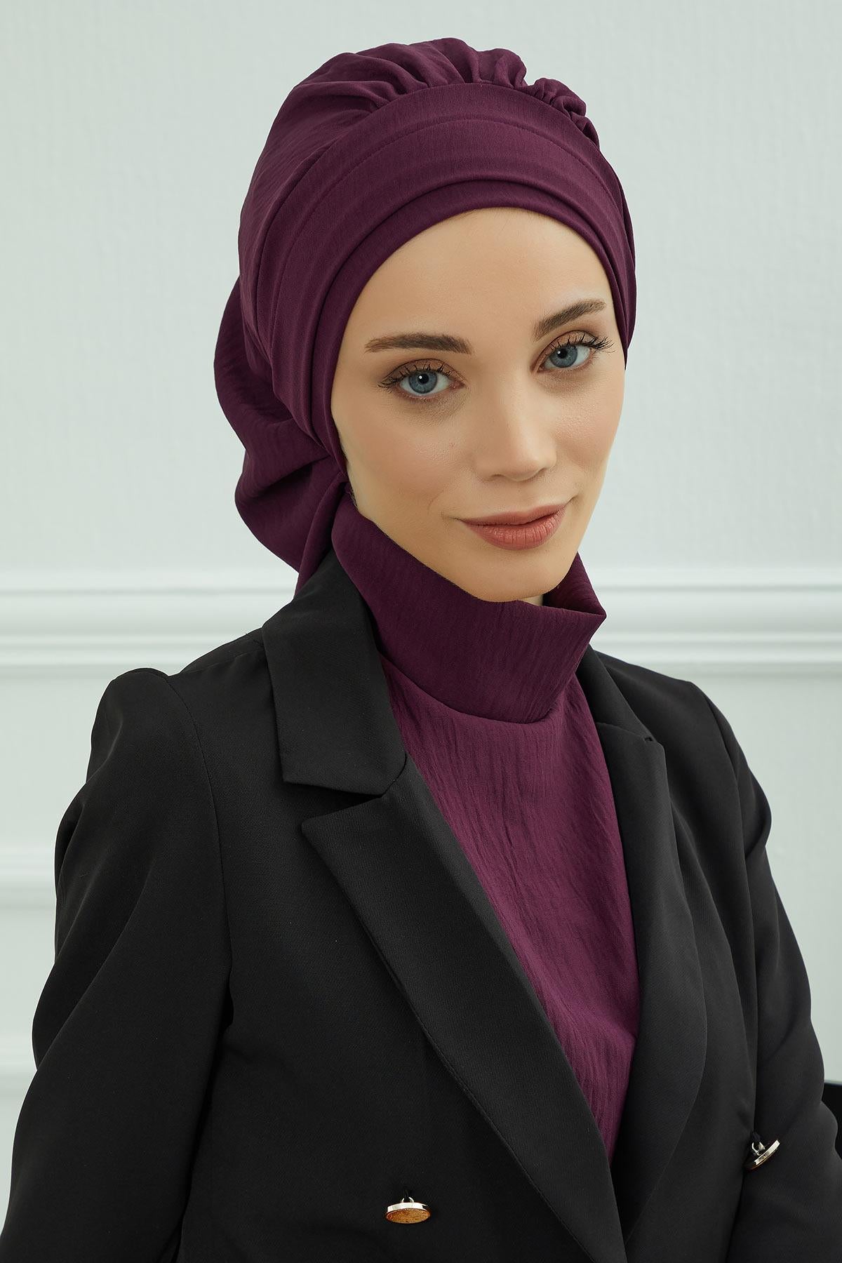 Pileli Hazır Türban,HT-91