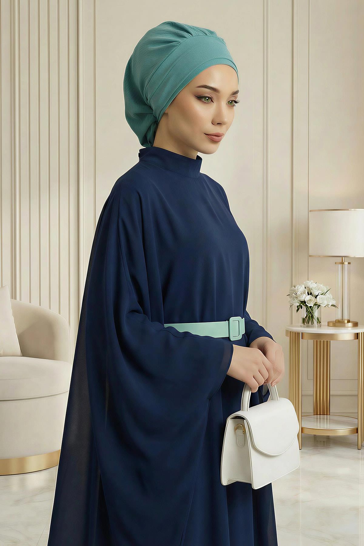 Pileli Hazır Türban,HT-91