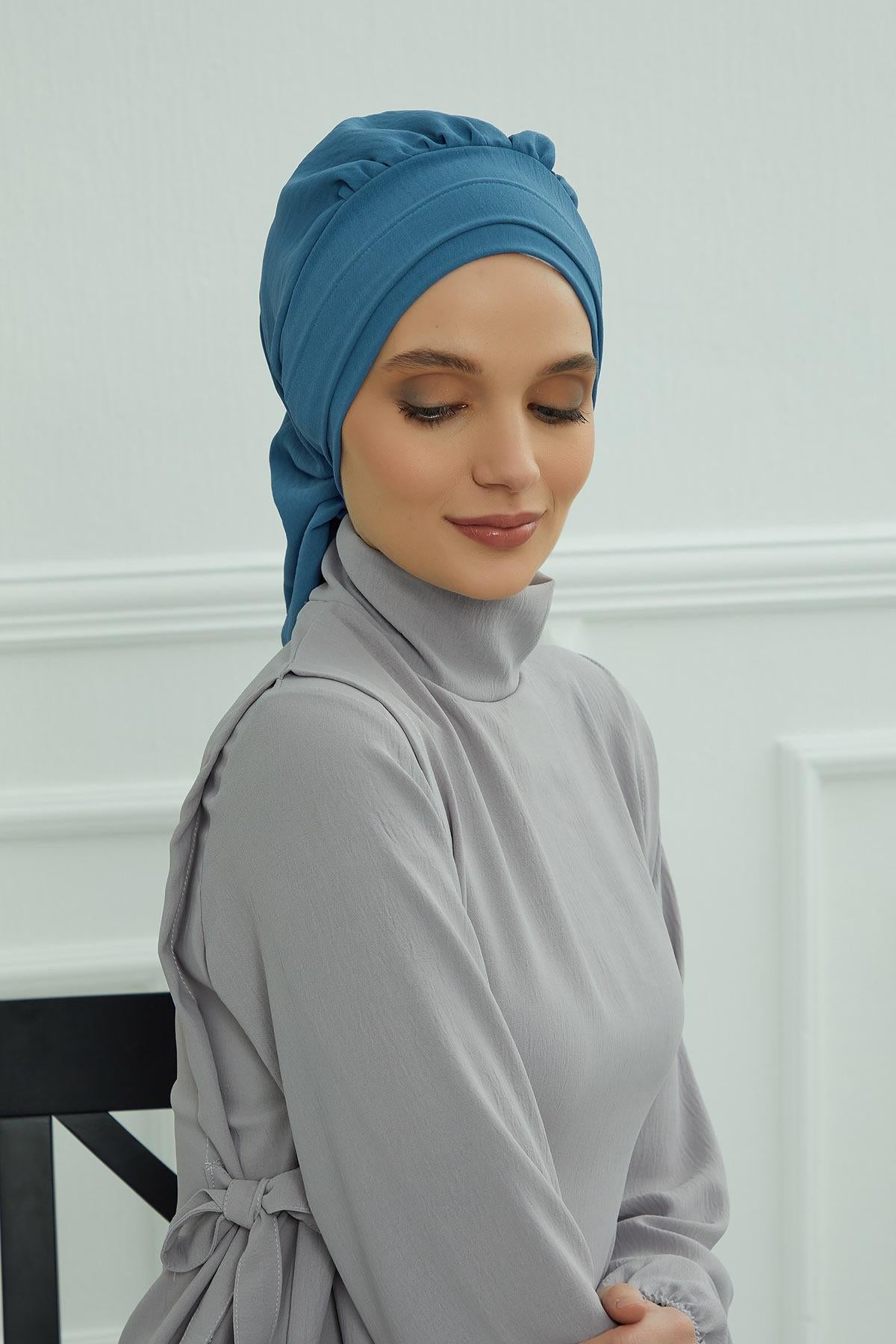 Pileli Hazır Türban,HT-91