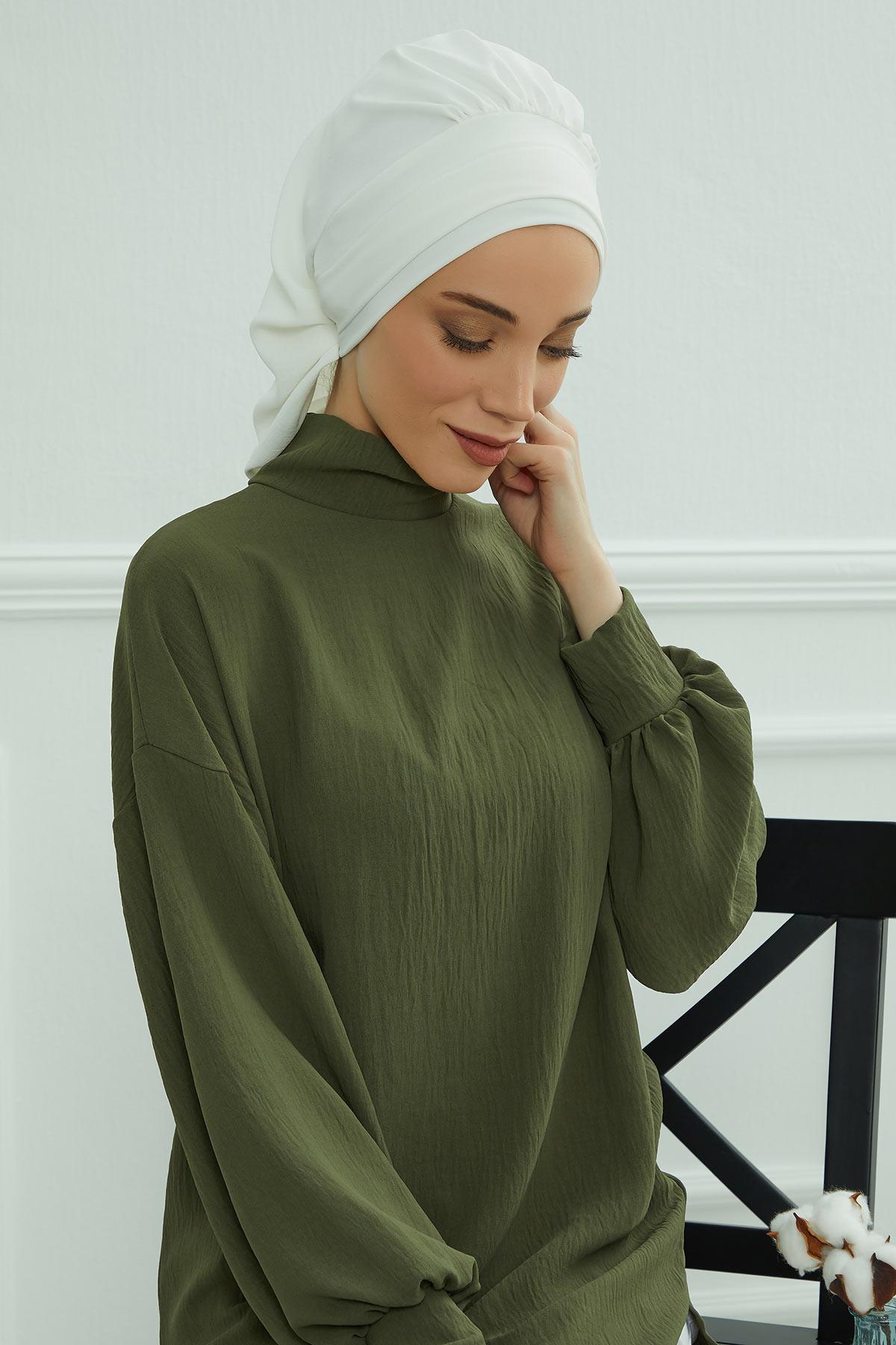 Pileli Hazır Türban,HT-91