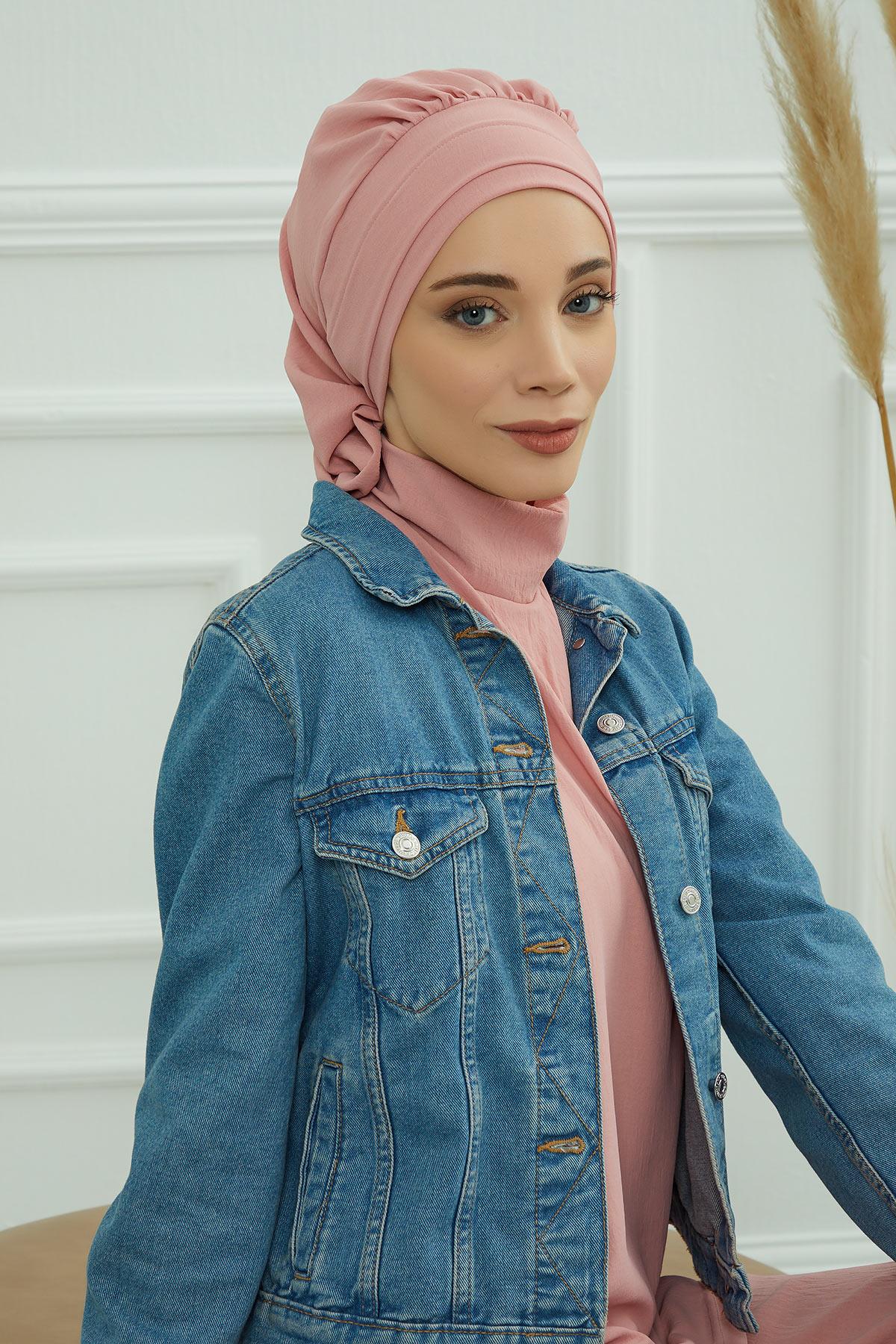 Pileli Hazır Türban,HT-91