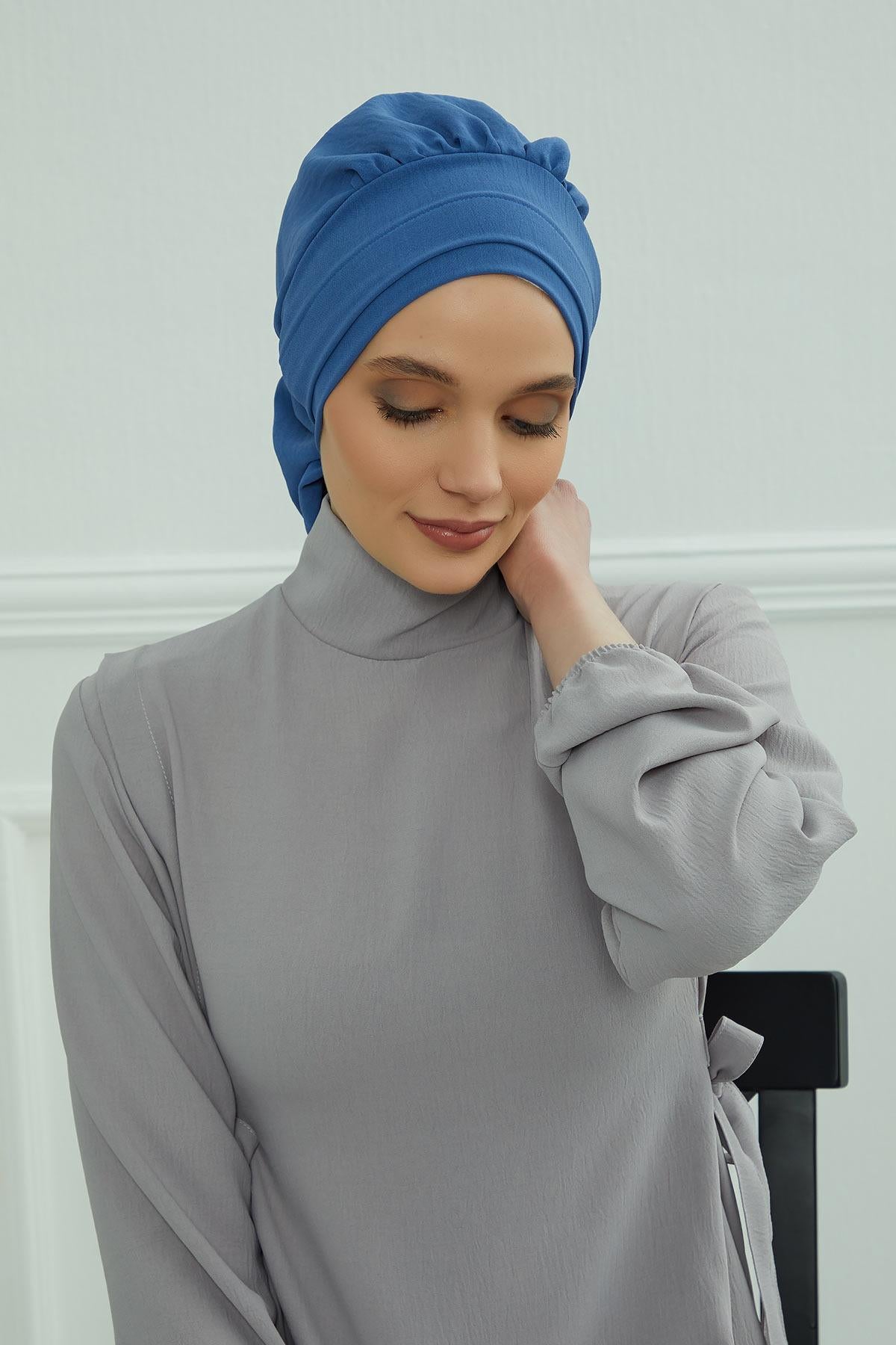 Pileli Hazır Türban,HT-91