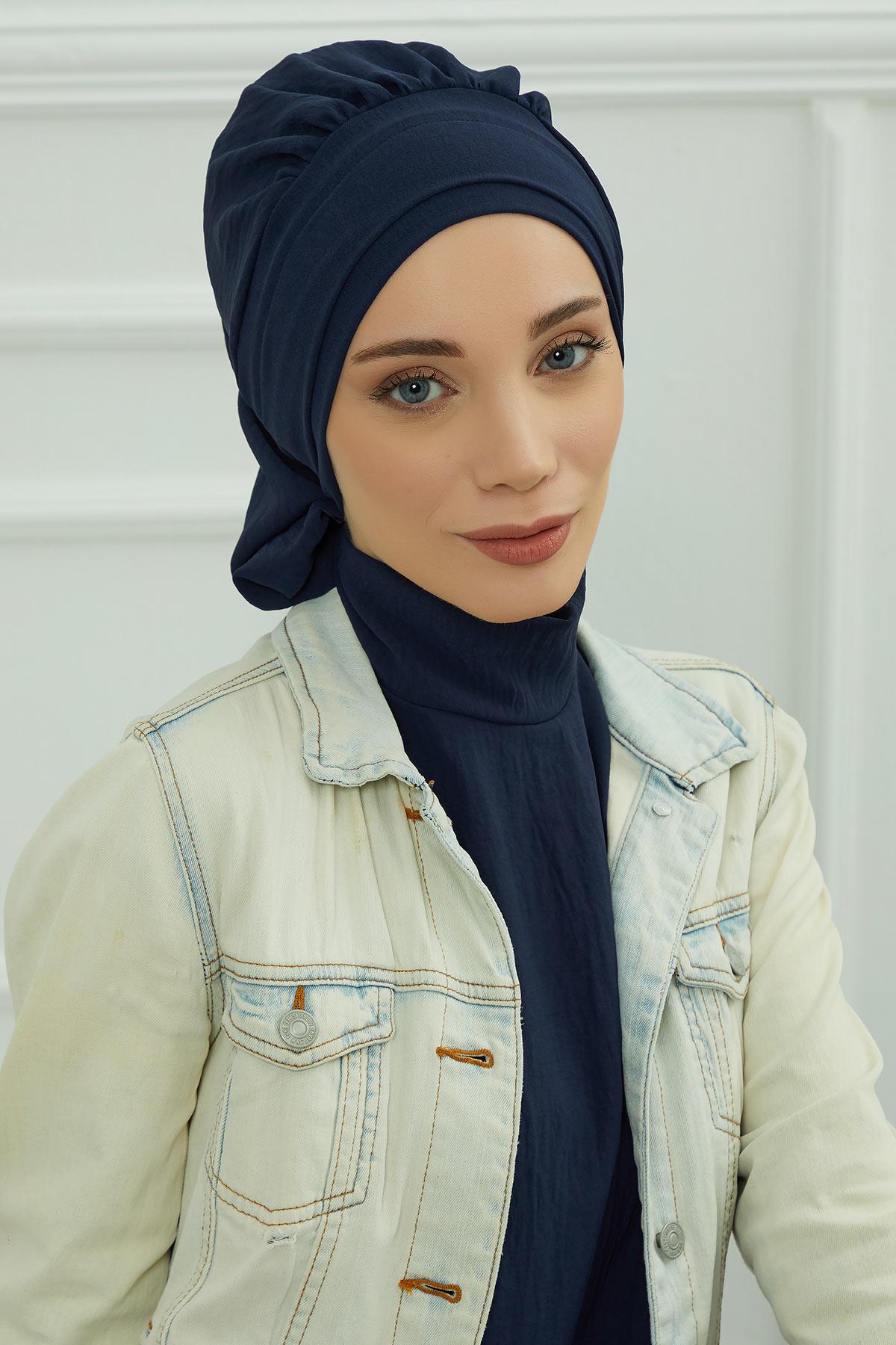 Pileli Hazır Türban,HT-91