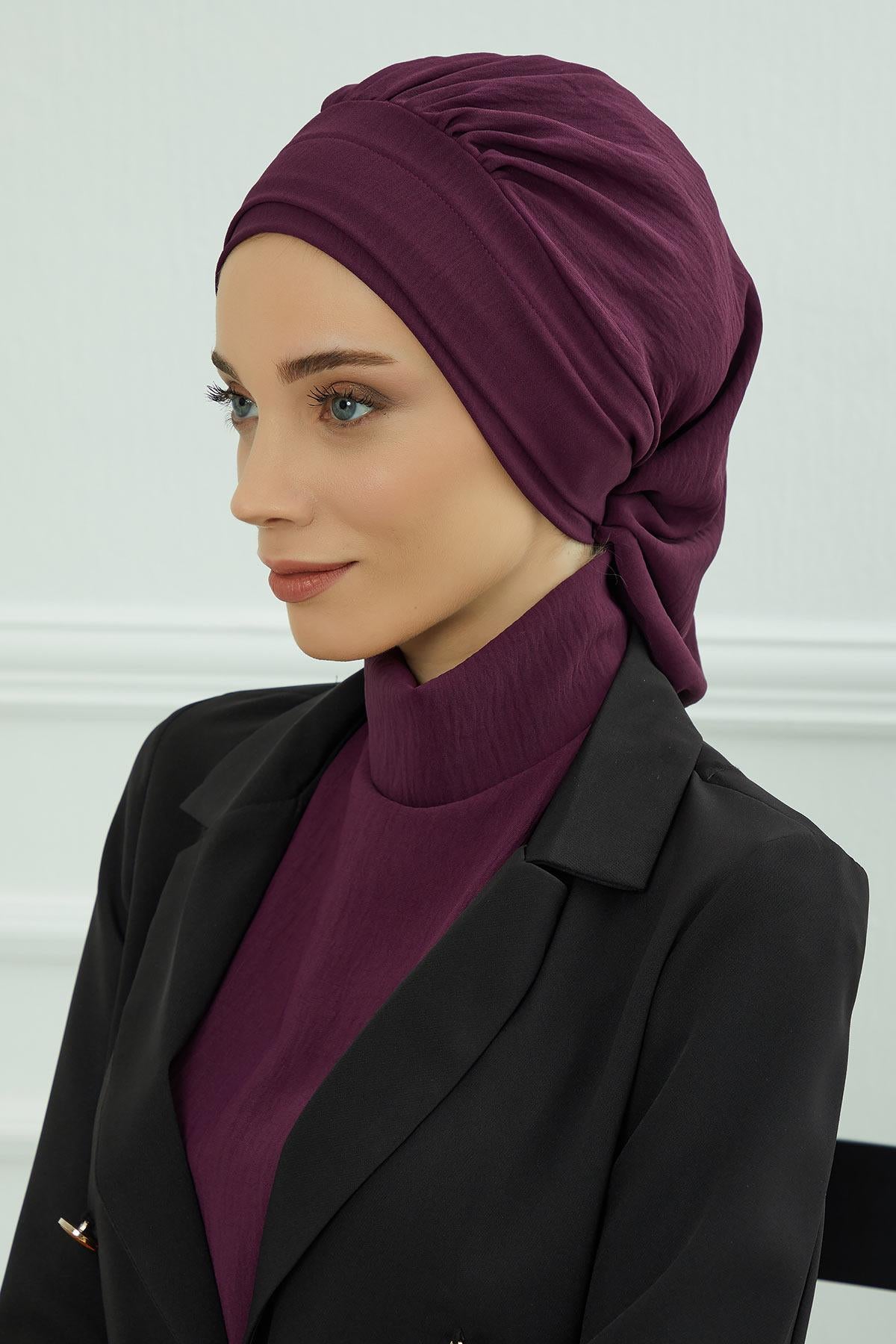 Pileli Hazır Türban,HT-91