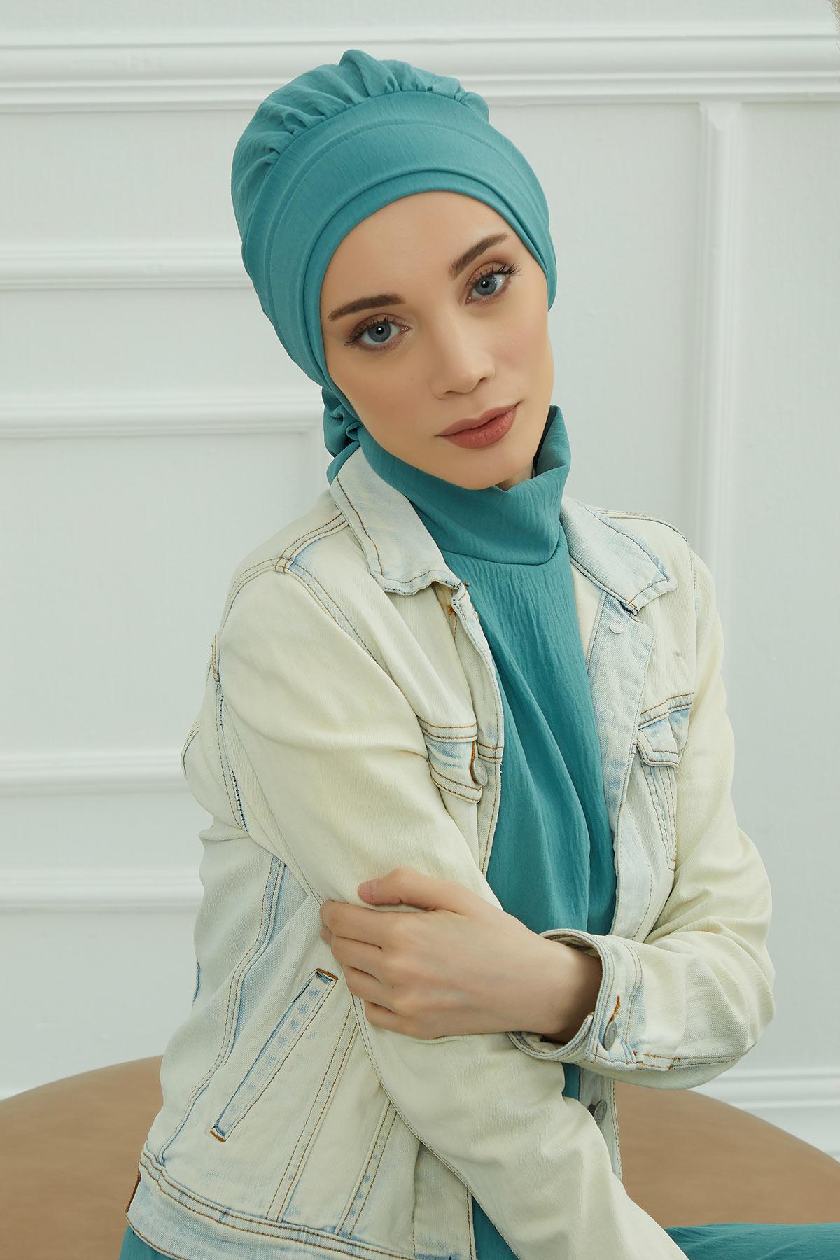 Pileli Hazır Türban,HT-91