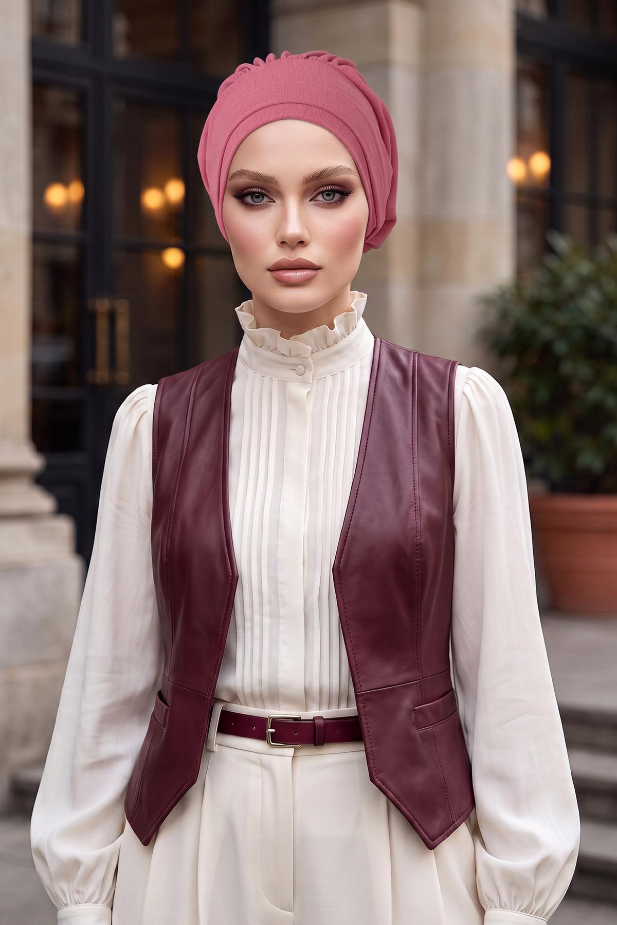 Pileli Hazır Türban,HT-91